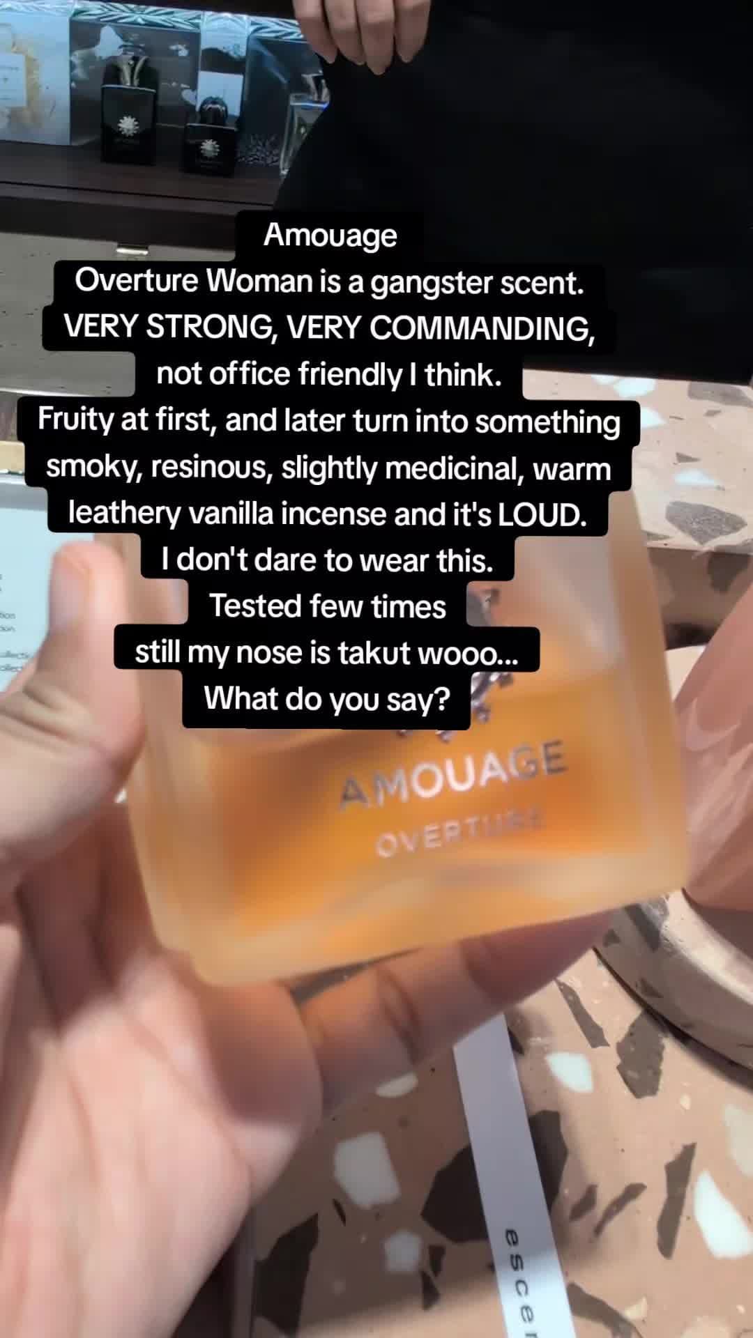 WOULD YOU WEAR THIS? @amouageofficial OVERTURE Woman #amouage #overture 