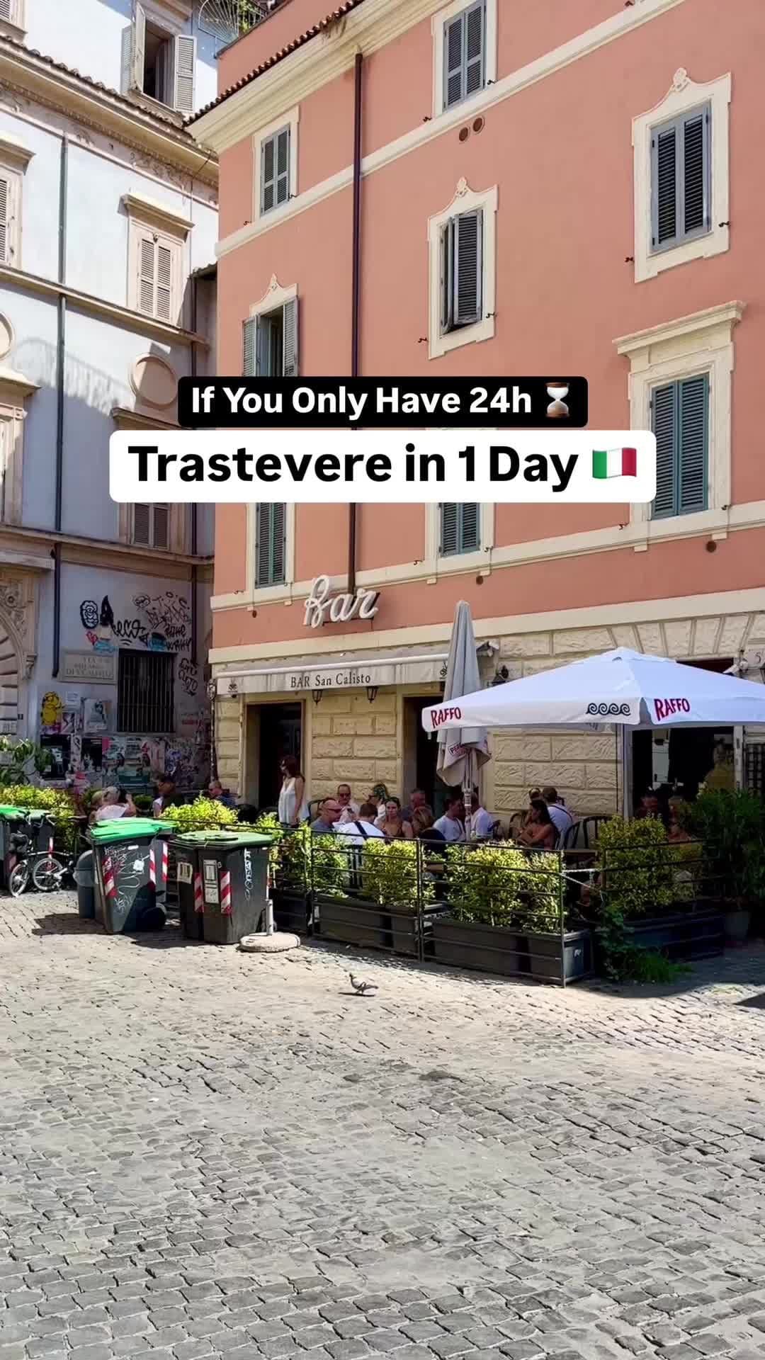 Only 24h in Trastevere? ⤵️ Here’s how to spend them like a local — not a tourist. 🇮🇹 1️⃣ 9:00 AM – Start at Santa Maria in Trastevere Explore one of the oldest churches in Rome with golden mosaics that shine in the morning light. 2️⃣ 10:00 AM – Coffee & Pastry at a Historic Bar Grab a cappuccino and a maritozzo (trust us) at a spot where time stands still. 3️⃣ 11:30 AM – Get Lost in the Streets Wander the cobblestone alleys, hidden courtyards, and ivy-covered façades. This is real Trastevere. 4️⃣ 1:00 PM – Join Our Food Tour (info in bio!) Try 6+ local specialties — like supplì, amatriciana, Roman pizza — and get insider stories you won’t find in guidebooks. 5️⃣ 4:00 PM – Chill at Piazza San Cosimato People-watch like a true Roman. Bonus: local market stalls and street musicians. 6️⃣ 6:00 PM – Sunset from Janiculum Hill Climb up for the best panoramic view of Rome — golden hour perfection. 7️⃣ 8:00 PM – Aperitivo & Dinner in Trastevere End your day with a glass of wine and Roman comfort food in a family-run trattoria. We can recommend our favorites! 📌 Save this itinerary — and experience Trastevere like you’ve lived here for years. 💬 Want to join our next Food Tour? Comment “FOOD” and check your DMs! #trastevere #visitrome #romefoodtour #trastevererome #romanfood #localguide #24hoursinrome #trastevereguide #eatlikealocal #romeeats #suppli #carbonara 