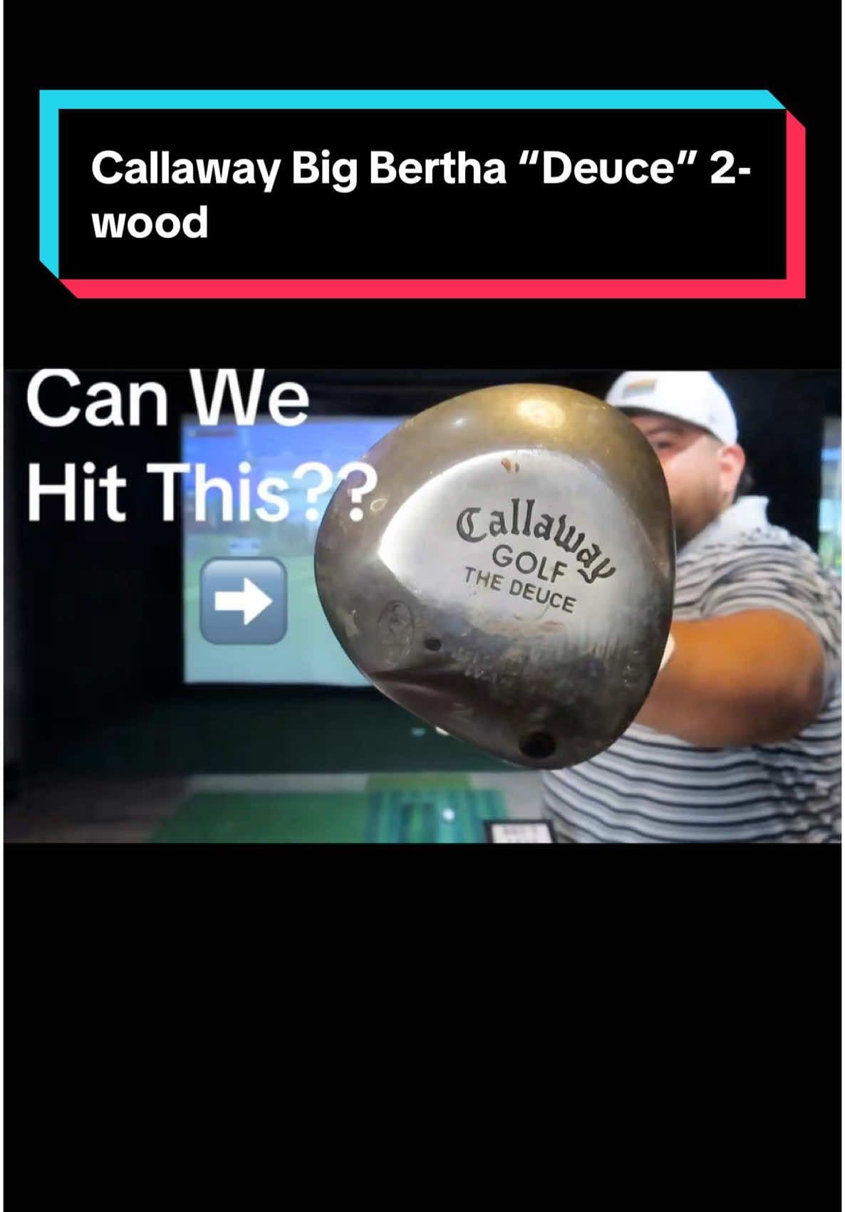 We found this 20 year-old Callaway Big Bertha ‘Deuce’ 2-wood and had to see how it feels today. One of the most unique clubs we’ve swung in a while. Any special clubs in your bag? • • • #GolfTok #VintageGolf #BigBertha #CallawayGolf #2Wood #GolfLife #ClassicClubs #GolfContent #FairwayFinds #GolfGear #GolfSwing #OldSchoolGolf