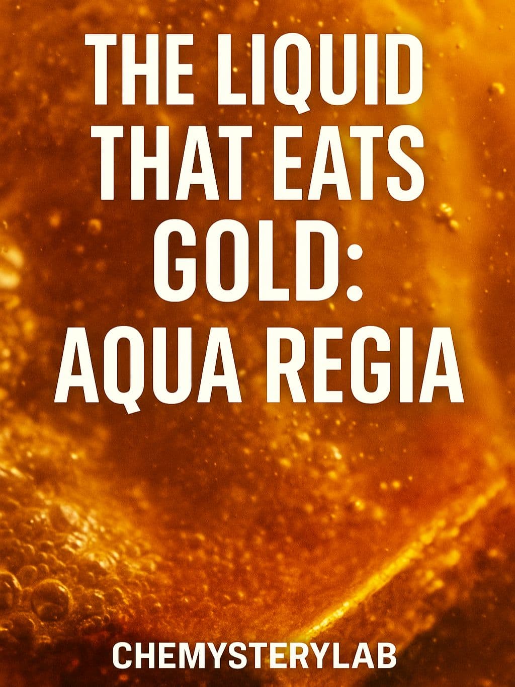 It looks like water. But it dissolves gold. This is Aqua Regia — the only acid mixture that can melt even the most noble metals. Scientists call it “Royal Water.” But in the lab… it’s pure destruction. ⚠️ Think water is harmless? Think again. Follow @ChemysteryLab for more chemical madness. #Chemistry #learnontiktok #sciencetok #madscience #didyouknow #ChemistryFacts #doyouknow #ScienceTok #EducationalTikTok #chemistrytok #aquaregia #acidreaction #chemicalreactionride #gold