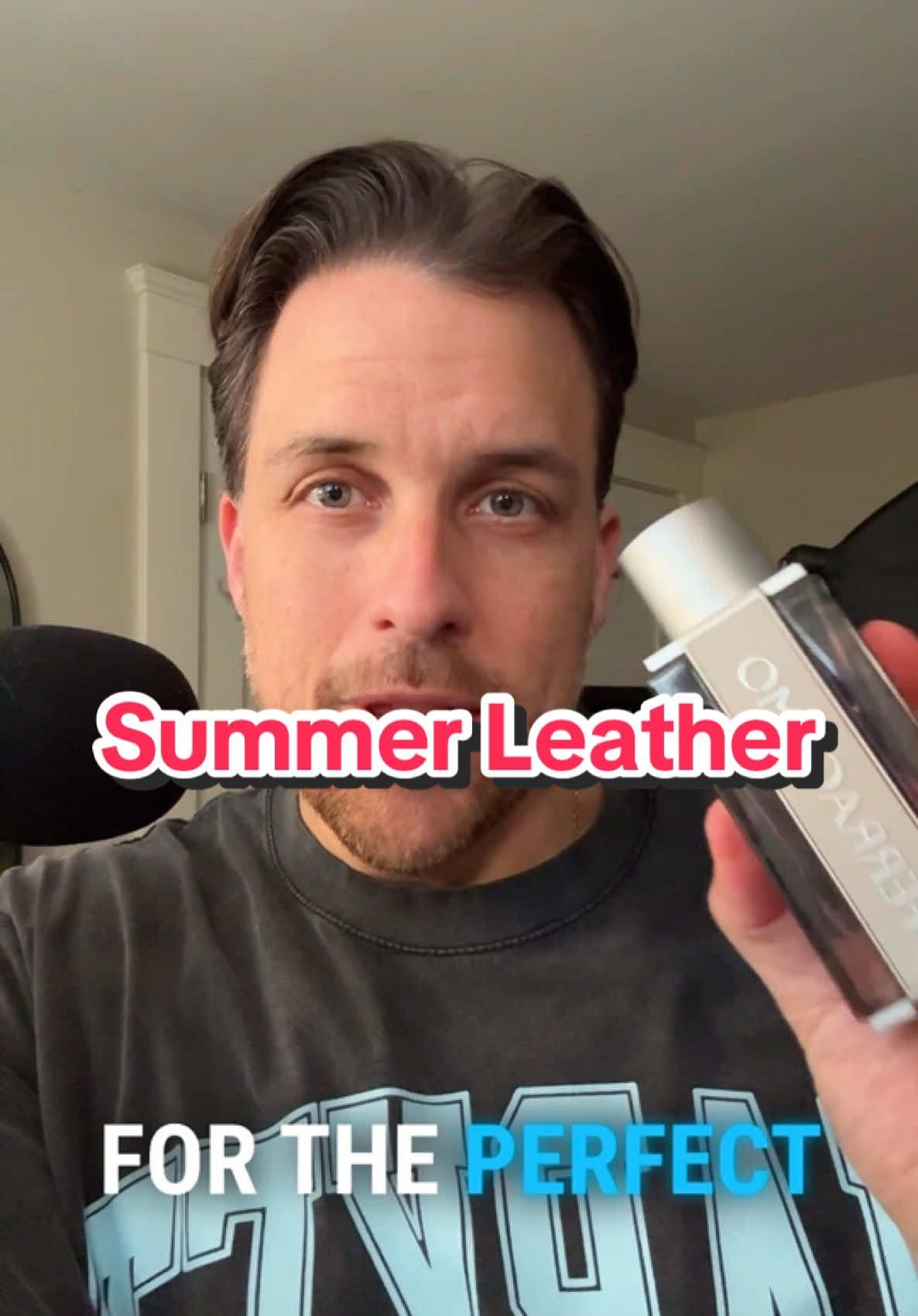 The PERFECT Leather Fragrance For Warm Weather! #FragranceTok #fragrancetiktok #cologne #fragrance #fyp 