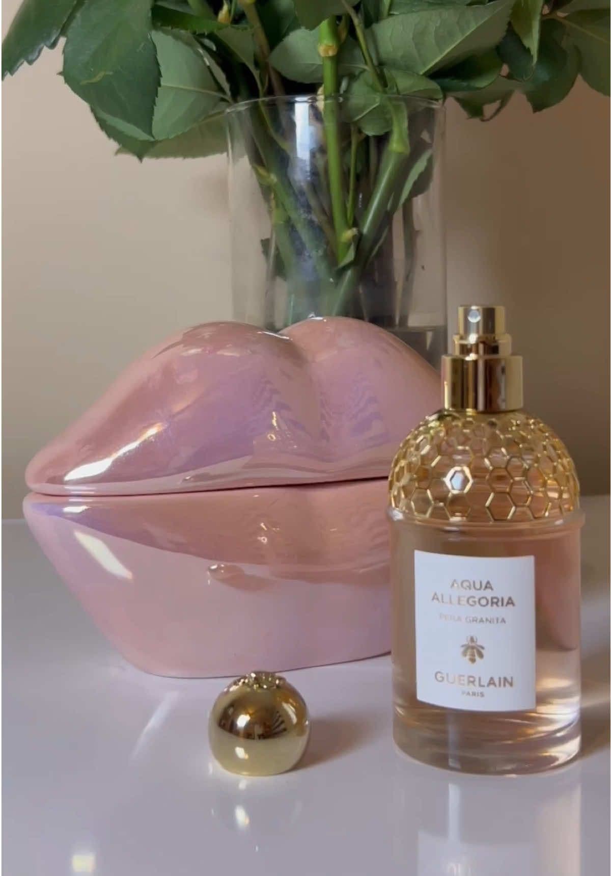 Aqua Allegoria Pera Granita ✨New Addition   🎀 This fragrance embodies spring. It’s a beautiful fruity floral scent. It’s fresh, aquatic, fruity, and slightly musky. Guerlain makes so many effortless beautiful scents. Pera Granita is delicate, light, and airy. It’s perfect for those warmer temperatures. This could be your signature scent or perfect for a daytime brunch date.  ✨💖🍋🍐🍊💖✨ Aqua Allegoria Pera Granita 💖 @Guerlain  Top notes are Grapefruit, Lemon and Bergamot; middle notes are Pear, Orange Blossom, Osmanthus and Hedione; base notes are White Musk, Cedar and Moss #unboxing #unboxingvideo #fragrance #fragrancetiktok #perfume #perfumetiktok #guerlain #pink #asmr #designerperfume #affordablefragrances #nichefragrance #blackgirlssmellgood #blackgirlluxury #smellmebeforeyouseeme 