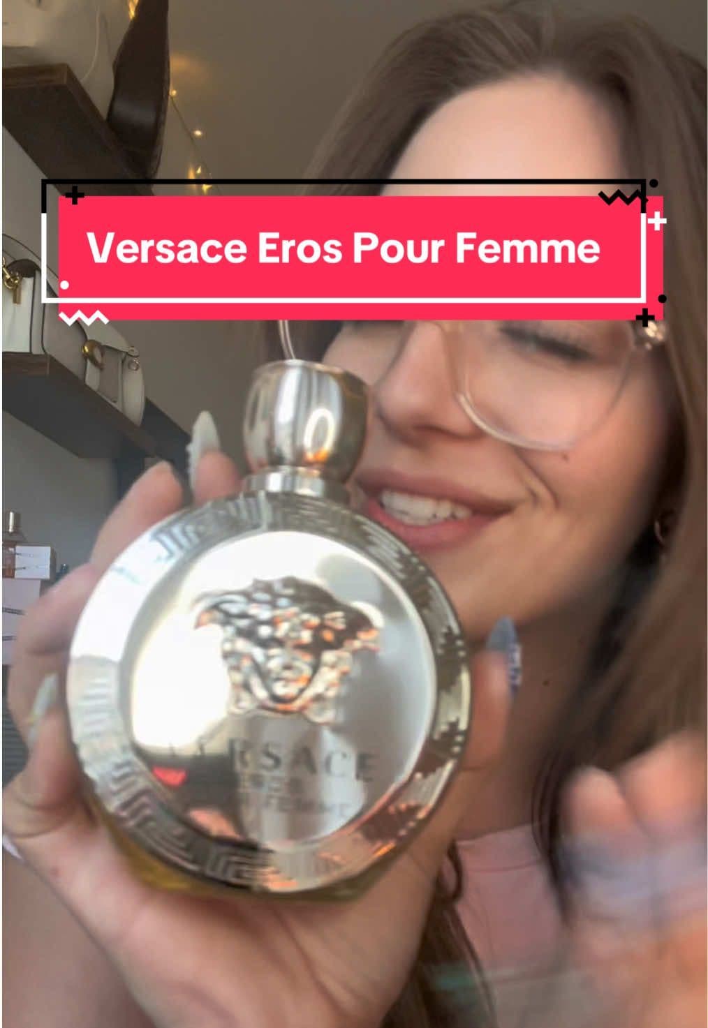 Let me introduce you to Versace Eros Pour Femme💛💛  Top Notes: Sicilian Lemon, Calabrian Bergamot and Pomegranate                       Heart Notes: Lemon Flower, Sambac Jasmine, Jasmine Infusion and Peony              Base Notes: includes Sandalwood, Amber, Musk and Sensual Woods #versaceperfume #versacefragrances 