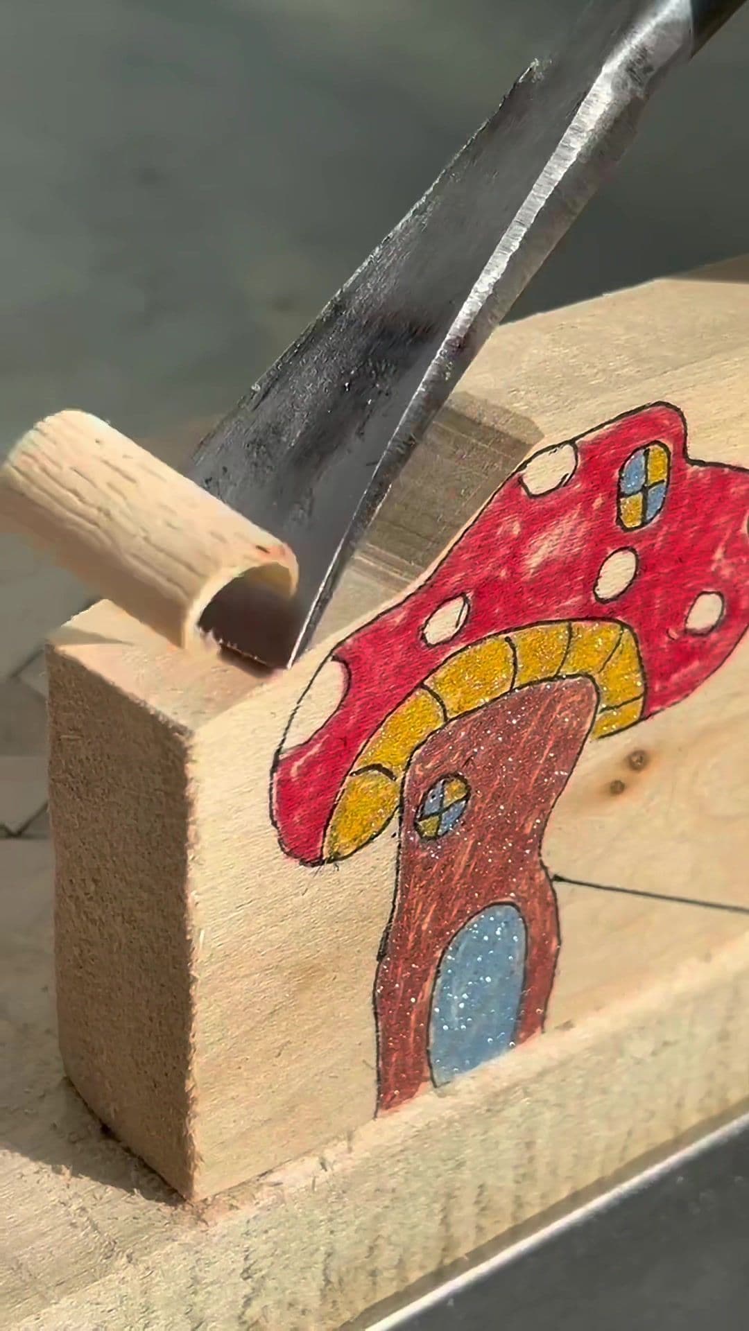 #carvingwood #original #fyp #mushroom 