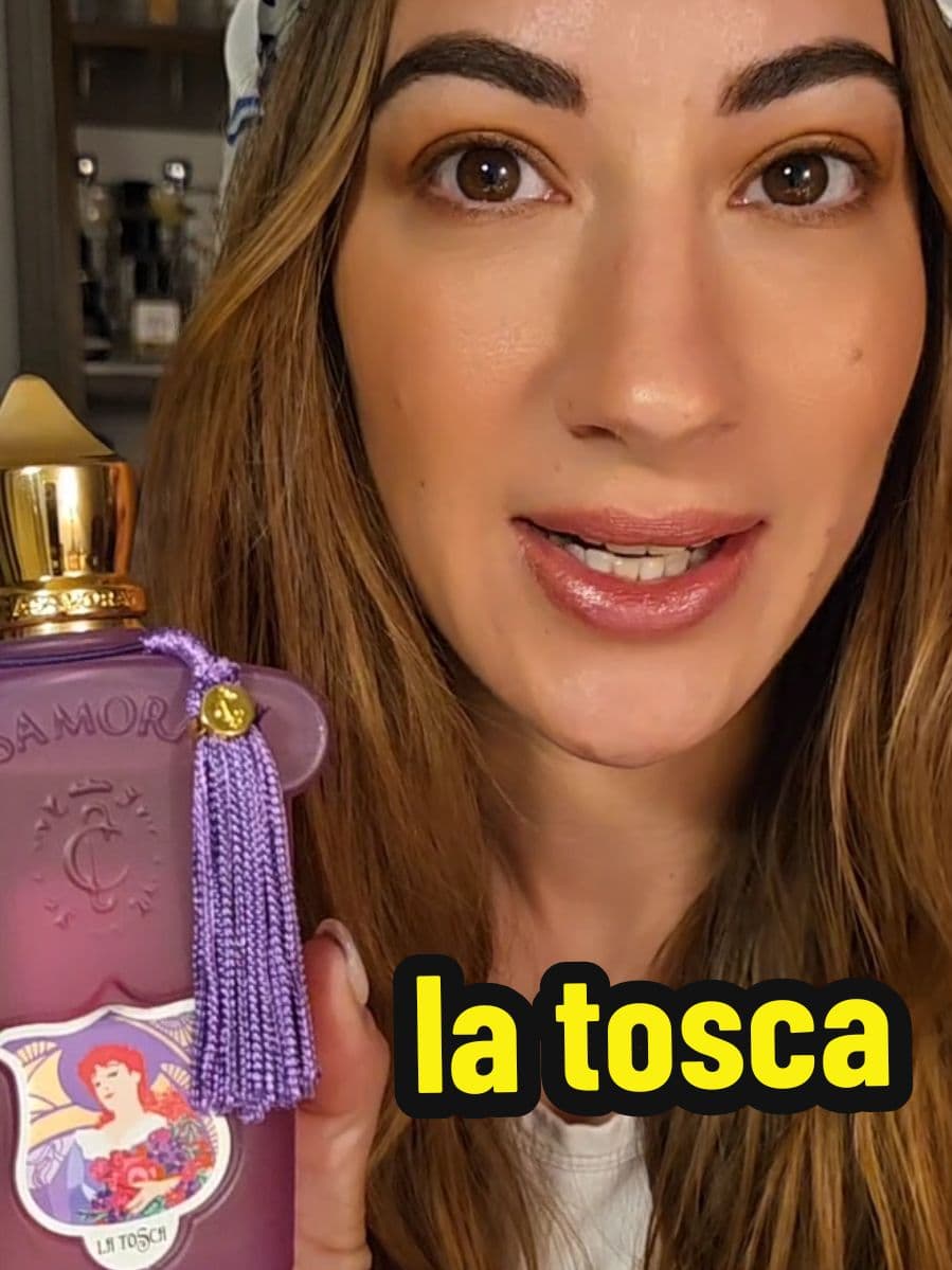 Happy Fri-yay! Today's #scentoftheday is @Xerjoff La Tosca & the hair perfume.  Sweet powdery green violet mandarine with amber and vanilla. 💜 #smellgood #summerperfume #perfumetiktok #vanillaperfume #hairperfume #latosca 
