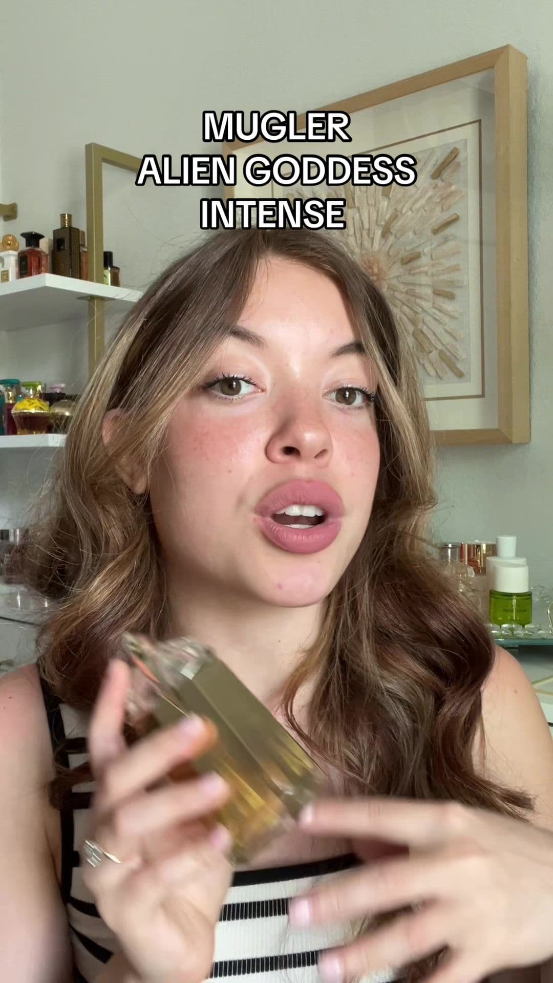 mugler alien goddess intense is SO NICE! WOW #perfume #fragrance #fragrancetiktok #aliengoddess #aliengoddessintense #mugleraliengoddess #coconutperfume 