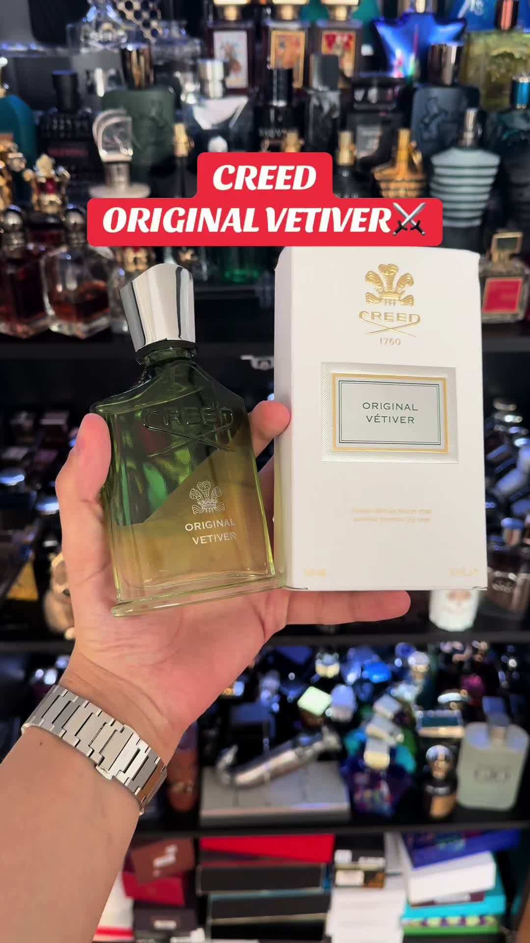 Reviewing creed original vetiver! #fyp #fragrance #viral #deals #cologne #fragrancetiktok #summer #smellgood 