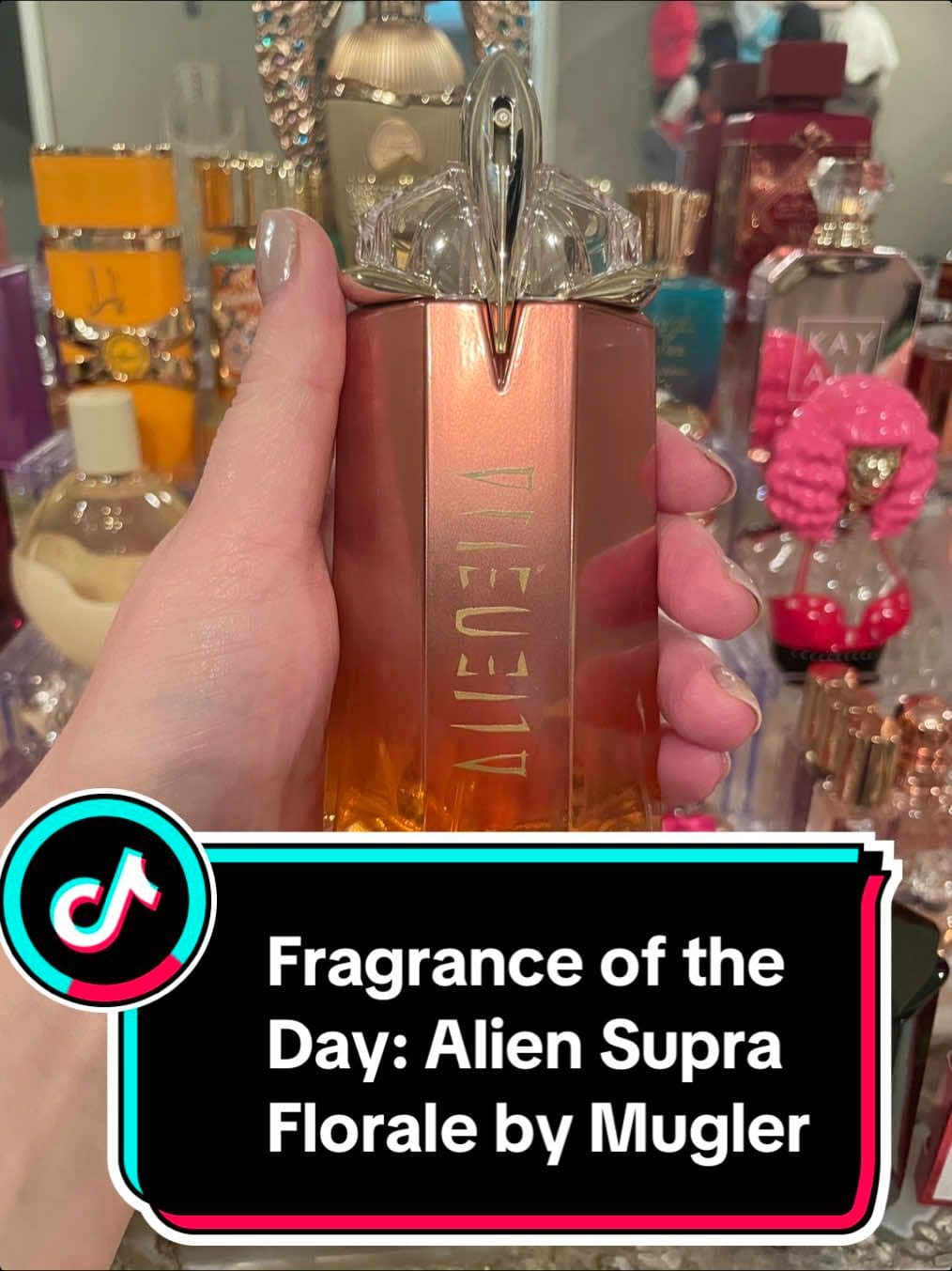 Fragrance of the Day: Alien Supra Florale 🌵 🌹 👽 by Mugler #mugler #aliensupraflorale #sotd #scentoftheday #fragrancetiktok #perfumetiktok 