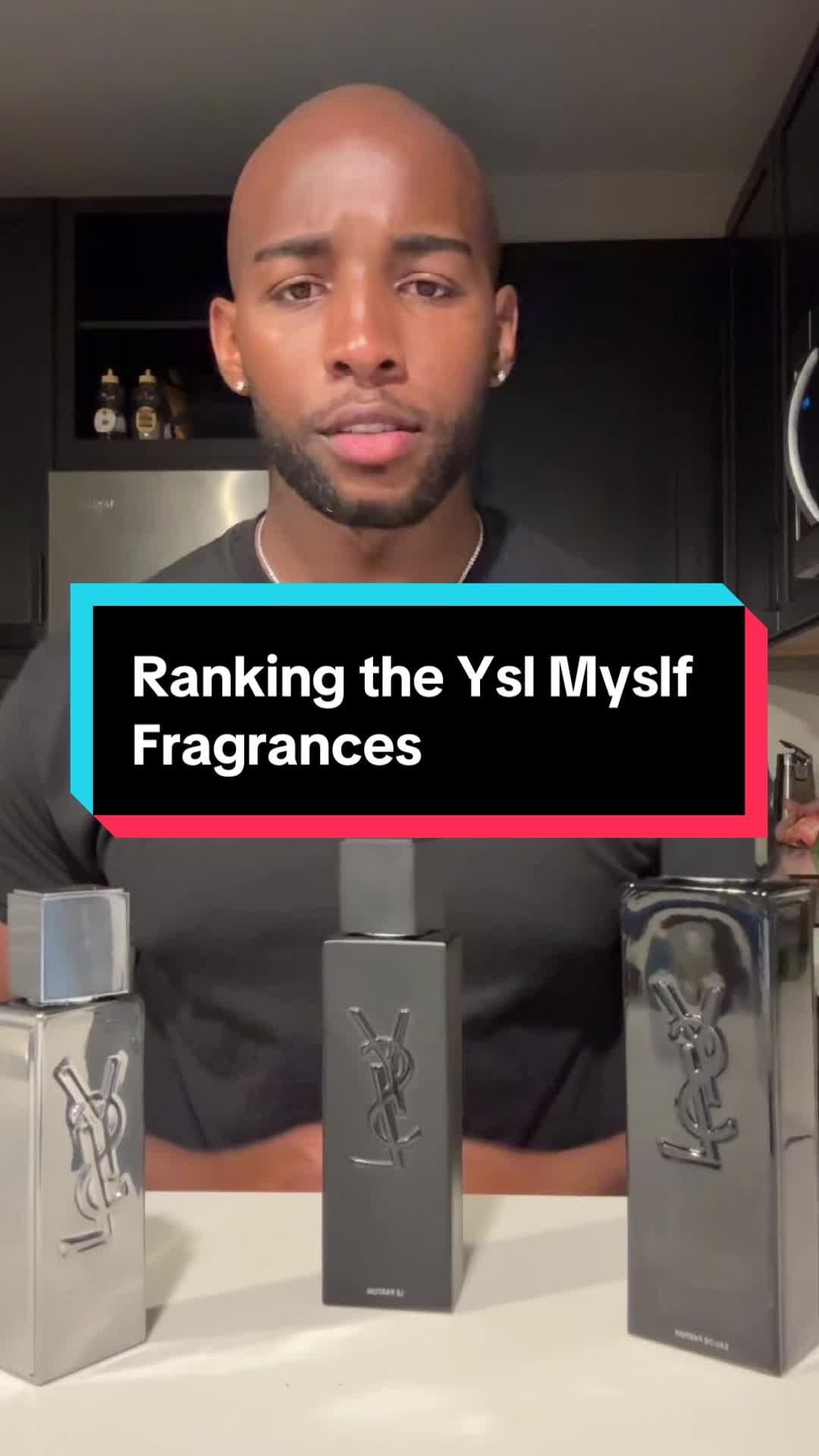 Ranking the Ysl Myslf fragrances #Cologne #fragrance #colognereview #fragrancetiktok 