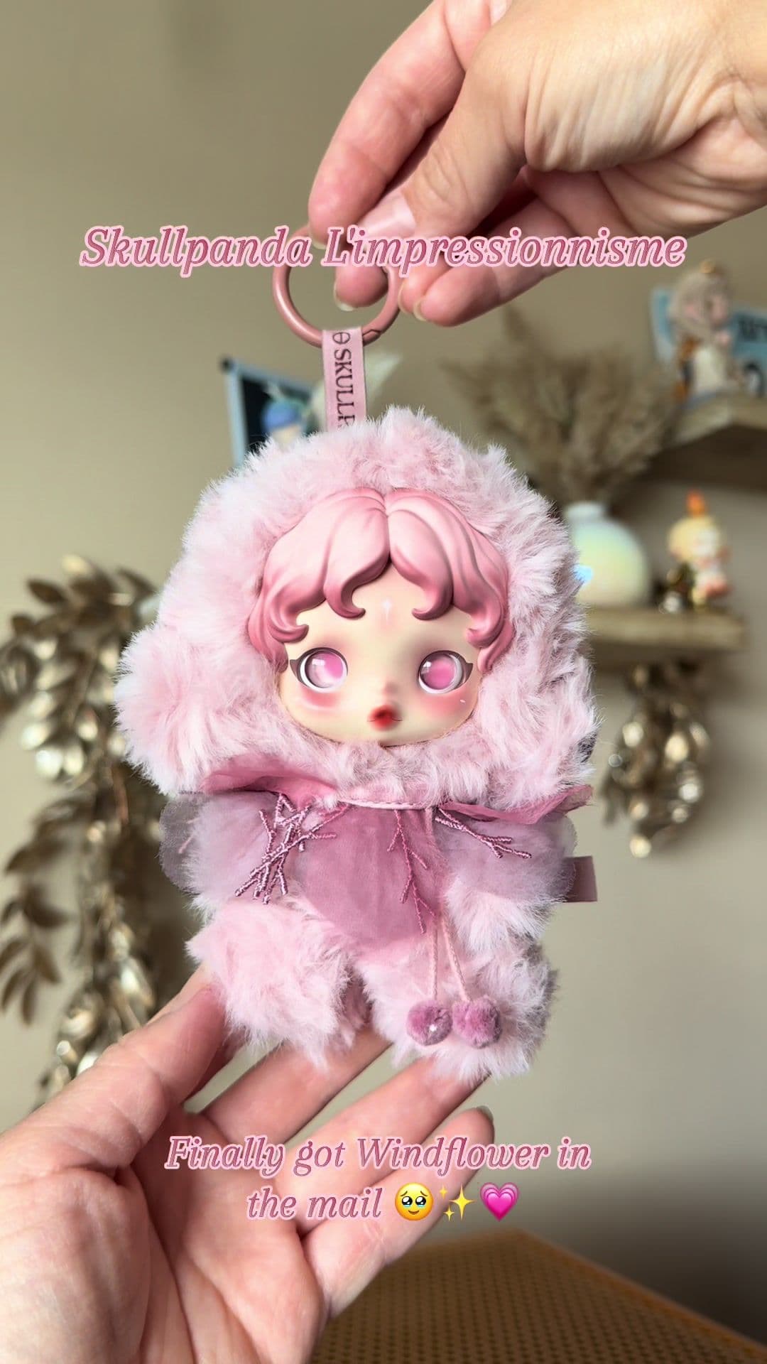 FINALLY Windflower from Skullpanda l'impressionnisme has arrived!! 🥹💗✨ she is BEAUTIFUL #skullpanda #popmart 