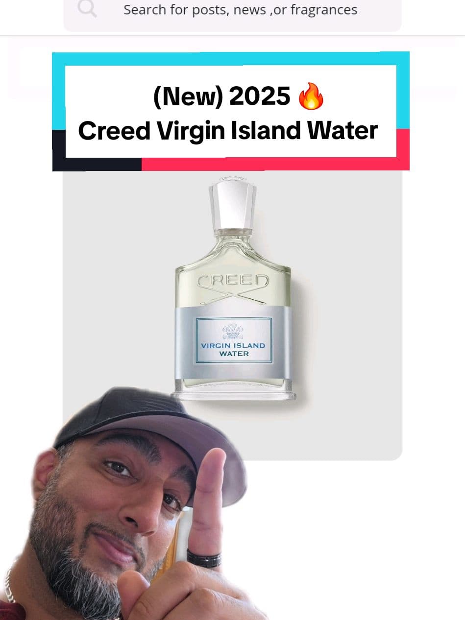 The NEW 2025 Creed Virgin Island water 🔥  #cologne #colognetiktok #fragrance #fragrancetiktok #parfum #parfumtiktok #perfumetiktok #creedaventus  #eaudeparfum #smellgood #creed 