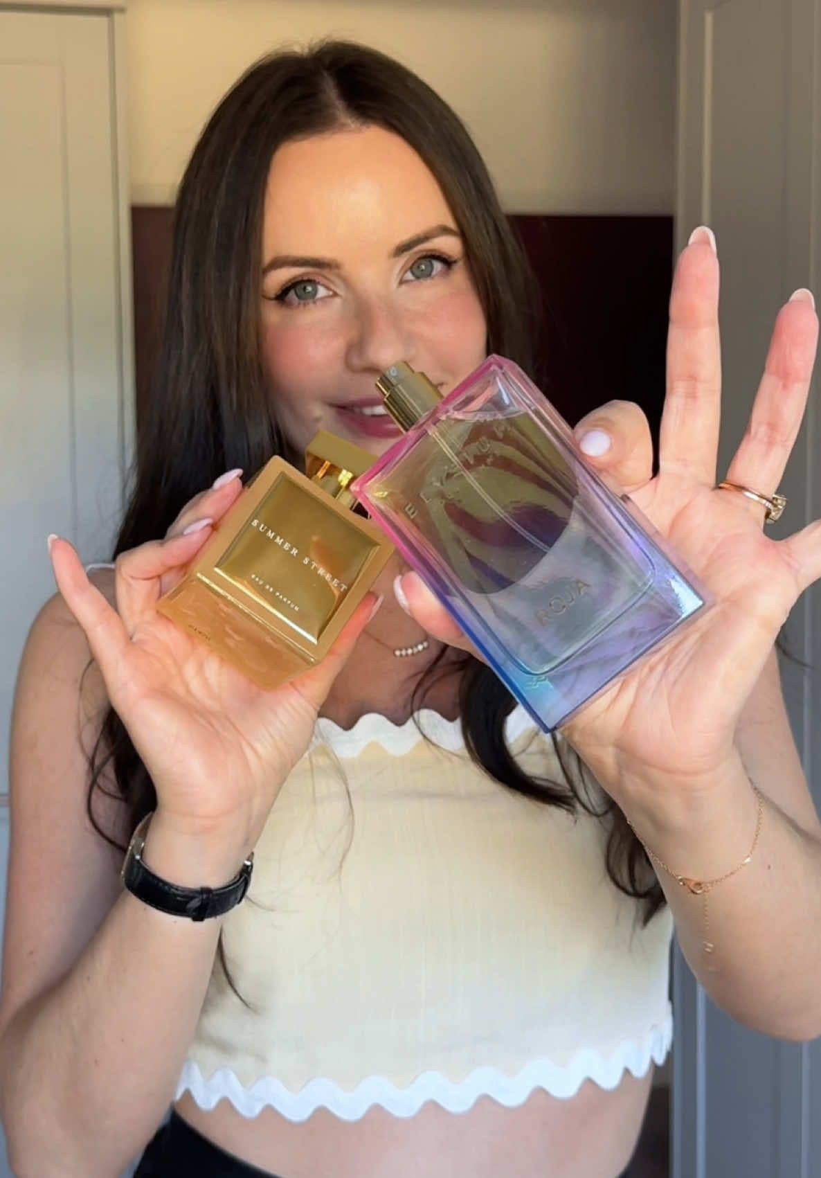 My perfume layering combination of the evening for an incredible dinner with Roja Parfums. I layered Roja - Elysium Pour Femme with Brant - Summer Street. It was a gorgeous perfume layering combination and apparently I had good sillage too! @Cypriotsister gave me a couple of compliments on this layering combo, love her!!  PS. I ended up changing my top for the event!  #fragrance #perfumetiktok #perfumecollection #bestperfume #nichefragrance #quietluxury 