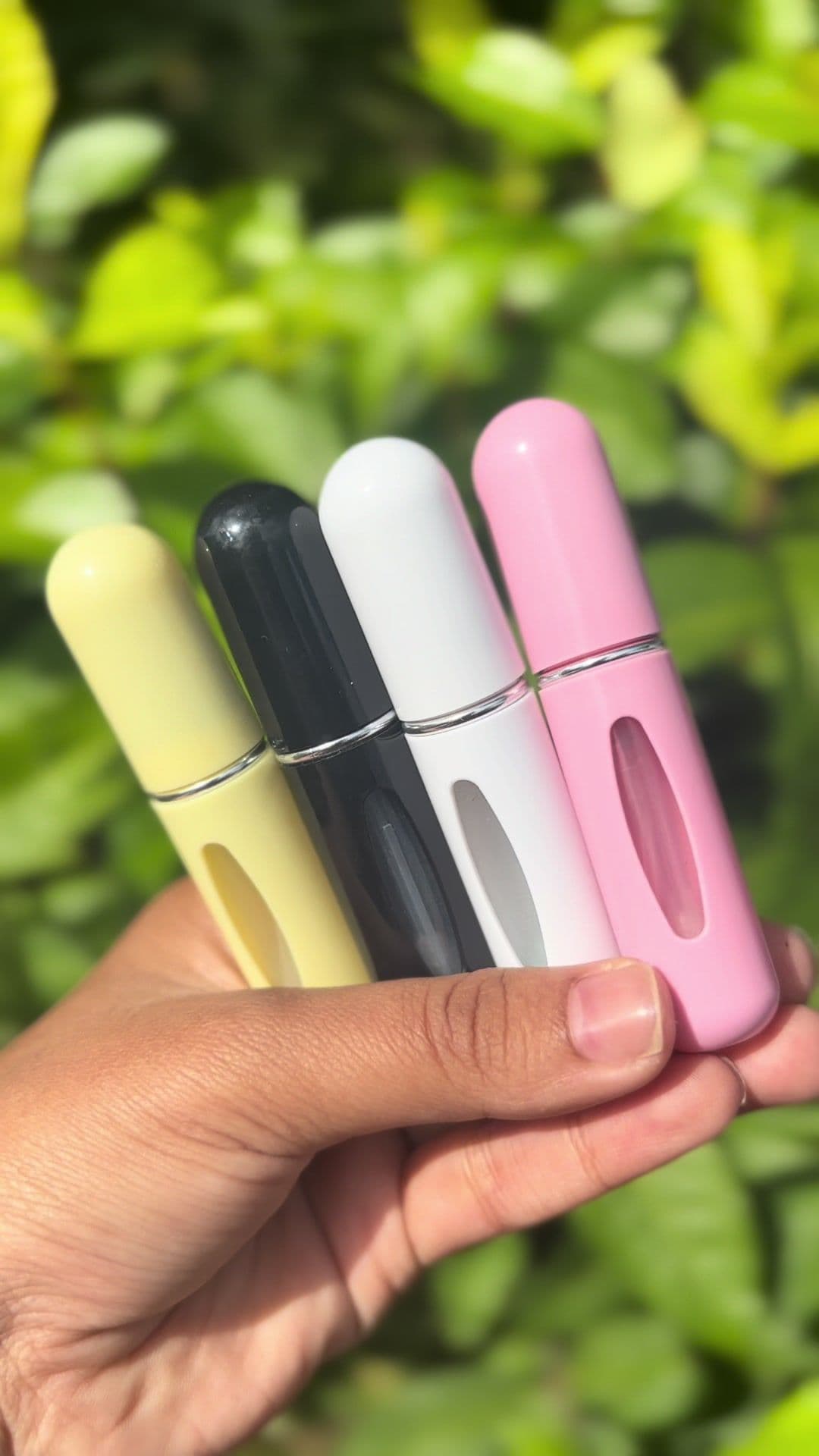 ✨5ml Mini Perfume Atomizer✨ Stylish Multi-Color Refillable Bottle with Lightweight Plastic Case💗 #TravelFriendly #BottomFilled #spraybottle #mauritius🇲🇺 #fyppppppppppppppppppppppp #atomizer #smallbusiness 