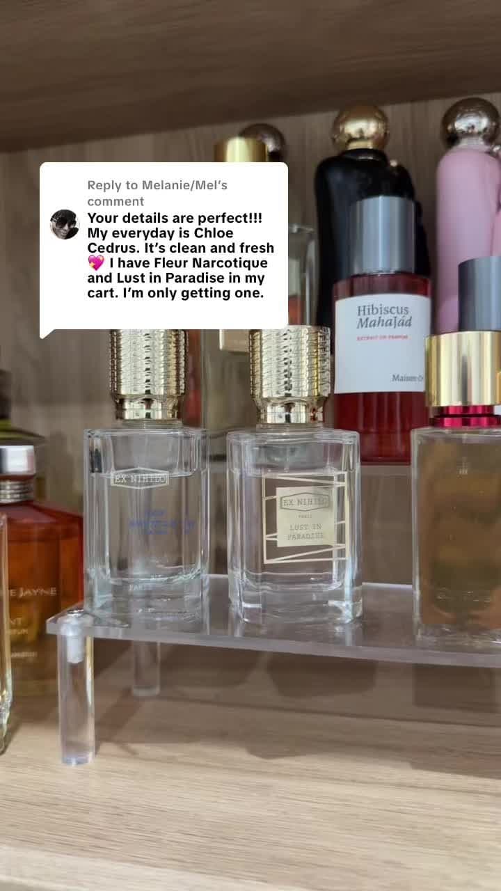 Replying to @Melanie/Mel @exnihiloparis Fleur Narcotique vs Lust in Paradise. Either way you win because they are both beautiful! #perfumetok #perfumetiktok #perfume2025 #nichefragrance #perfumecollection #exnihilo #fleurnarcotique #lustinparadise 