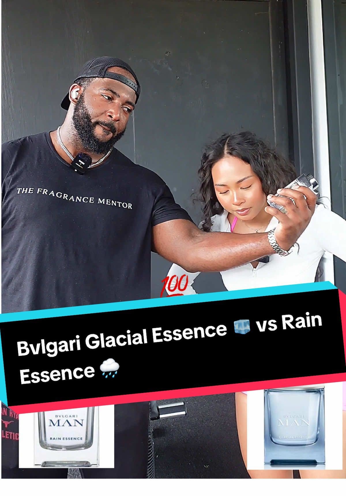 POV: She’s choosing between Bvlgari Glacial Essence vs Rain Essence and the winner is… 🧊 vs 🌧️ Which essence sounds better to you? Fresh scent battle incoming! 💫 #fragrance #perfume #bvlgari #essence #cologne #fragrancereview #scentcheck #perfumetok #fragrancetok #luxury #review #battle #fresh #clean #glacial #rain #fyp #viral #trending #CapCut 