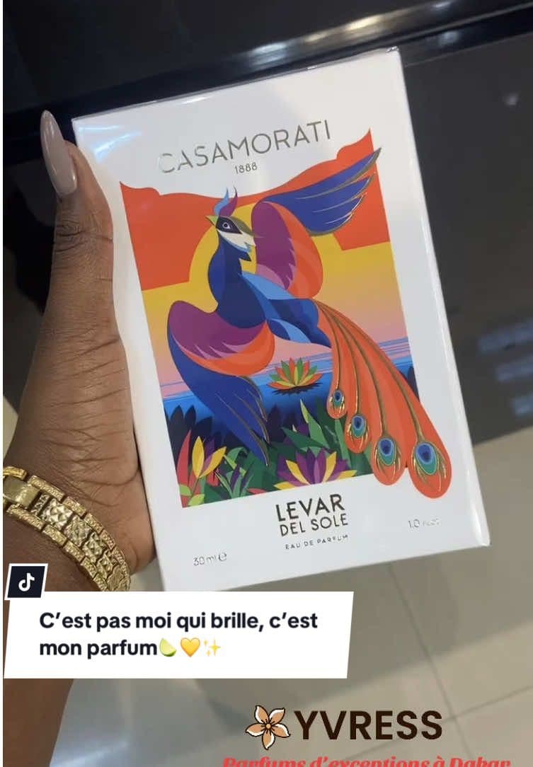 Levar del Sole de Casamorati, C’est l’été en flacon💛💛 Disponible maintenant cher Yvress Boutique. 🌸 🌸 🌸 #casamorati #parfum #levardelsole #yvressboutique #parfumaddict #parfumtiktok #dakarvibes 