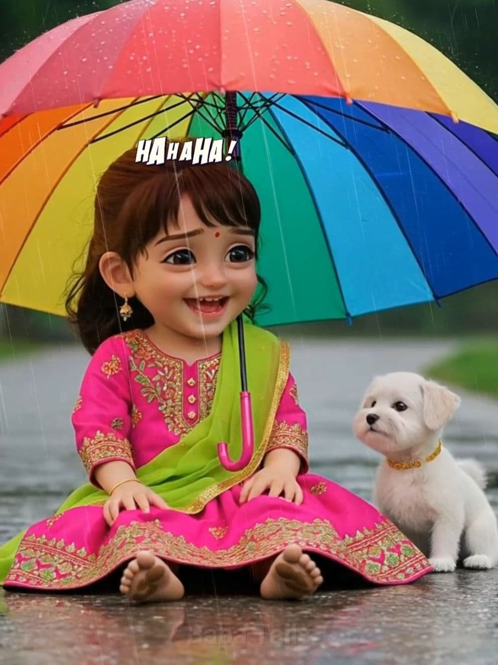 Pani Bersa Chum Chum Chum || Poem for kids || Rainy Day #foryou #ai #animation #kids #poem #barish 