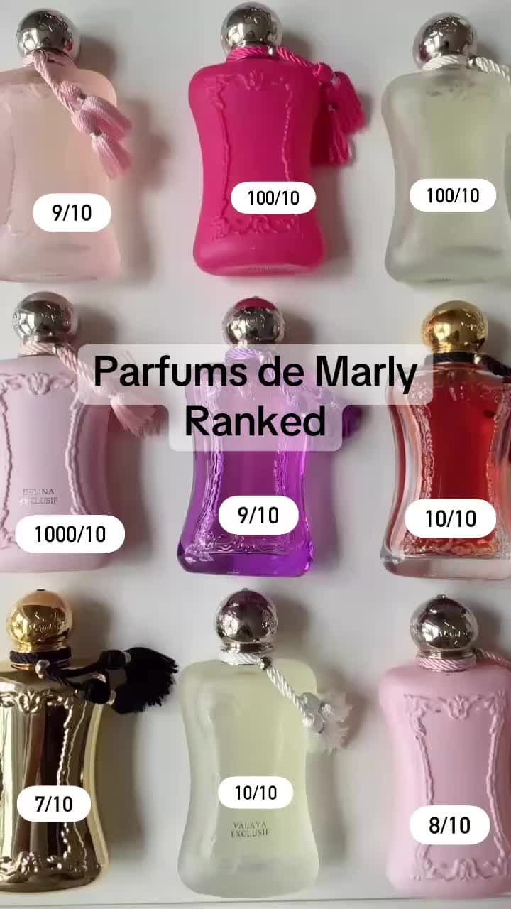 Which Parfums de Marly is your number 1? 🩷 @Parfums de Marly #parfumsdemarly #delina #perfumes #fragrance #perfumetok #fragrancetiktok #valaya