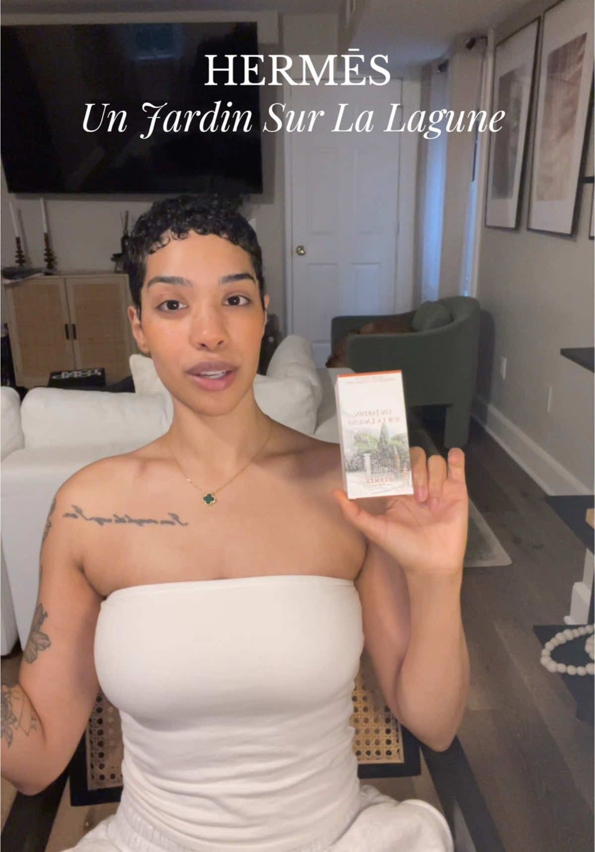 Hermes - un jardin sur la lagune 🌊🪵🪷 #perfumetok #perfumetiktok #perfumecollection #fragrancereview #hermes 