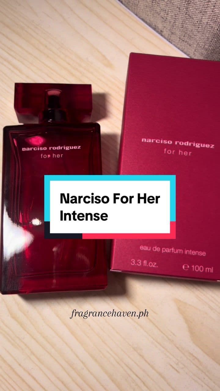 Meet the scent that says “don’t mess with me” 💋 Narciso Rodriguez For Her Intense — dark, mysterious sister of the pink bottle ♥️ available from 2ml to 10ml decant sizes 🛒 #narcisorodriguez #narcisoforherintense #unboxing #fragrancetiktok #perfumetiktok #fyp #perfume 