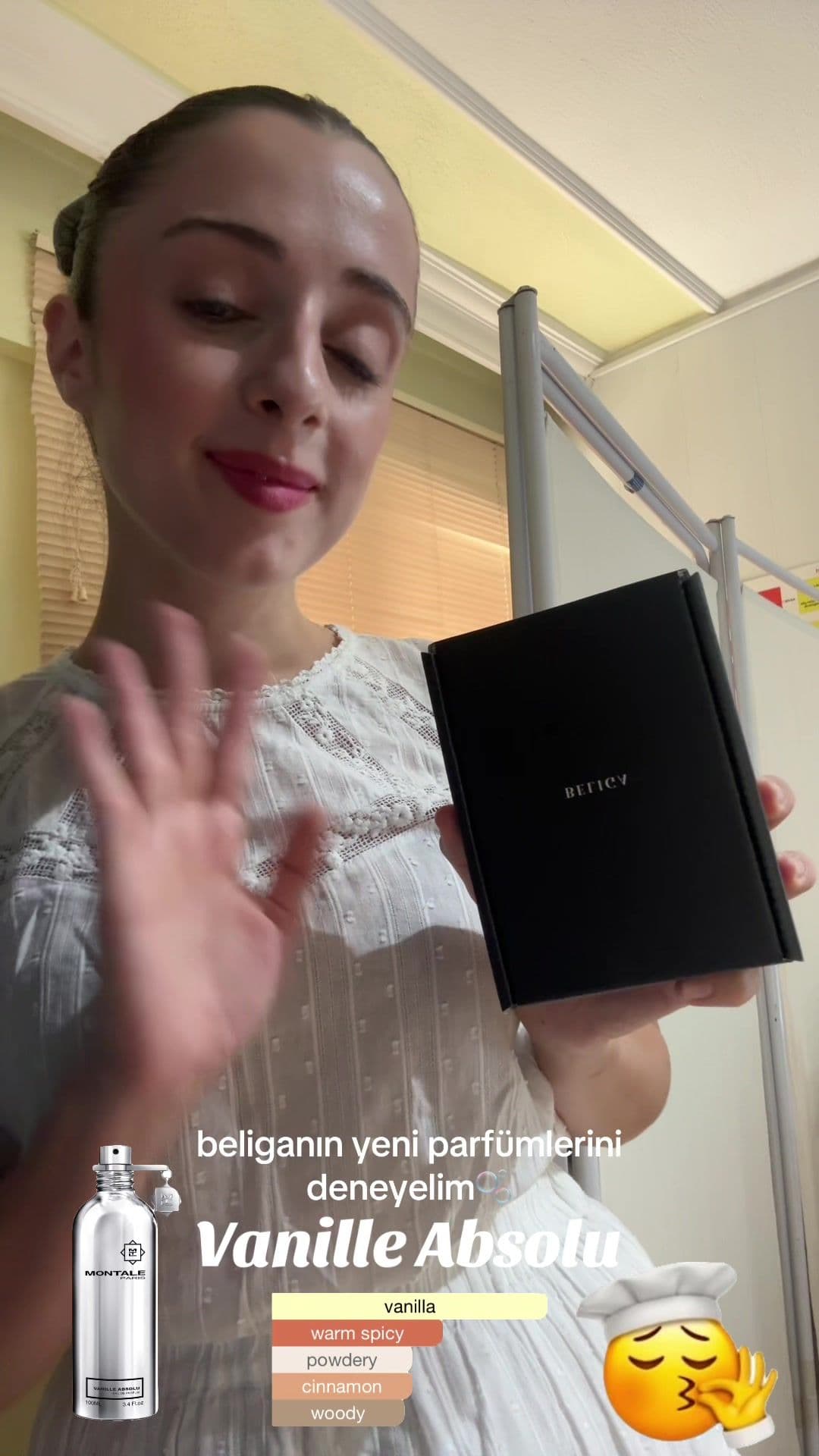 Chef kiss🥳🤍olayziko. vanilya çubuğunu bu şişeye damıtmışlar gibi kokuyor. beliga cebimizi yakma!✨ #ürüngönderisidir *reklam degildir #beliga #vanilleabsolu #vanilyaparfümönerileri #kışlıkvanilyakokusu #barevanilla #fypシ゚ 