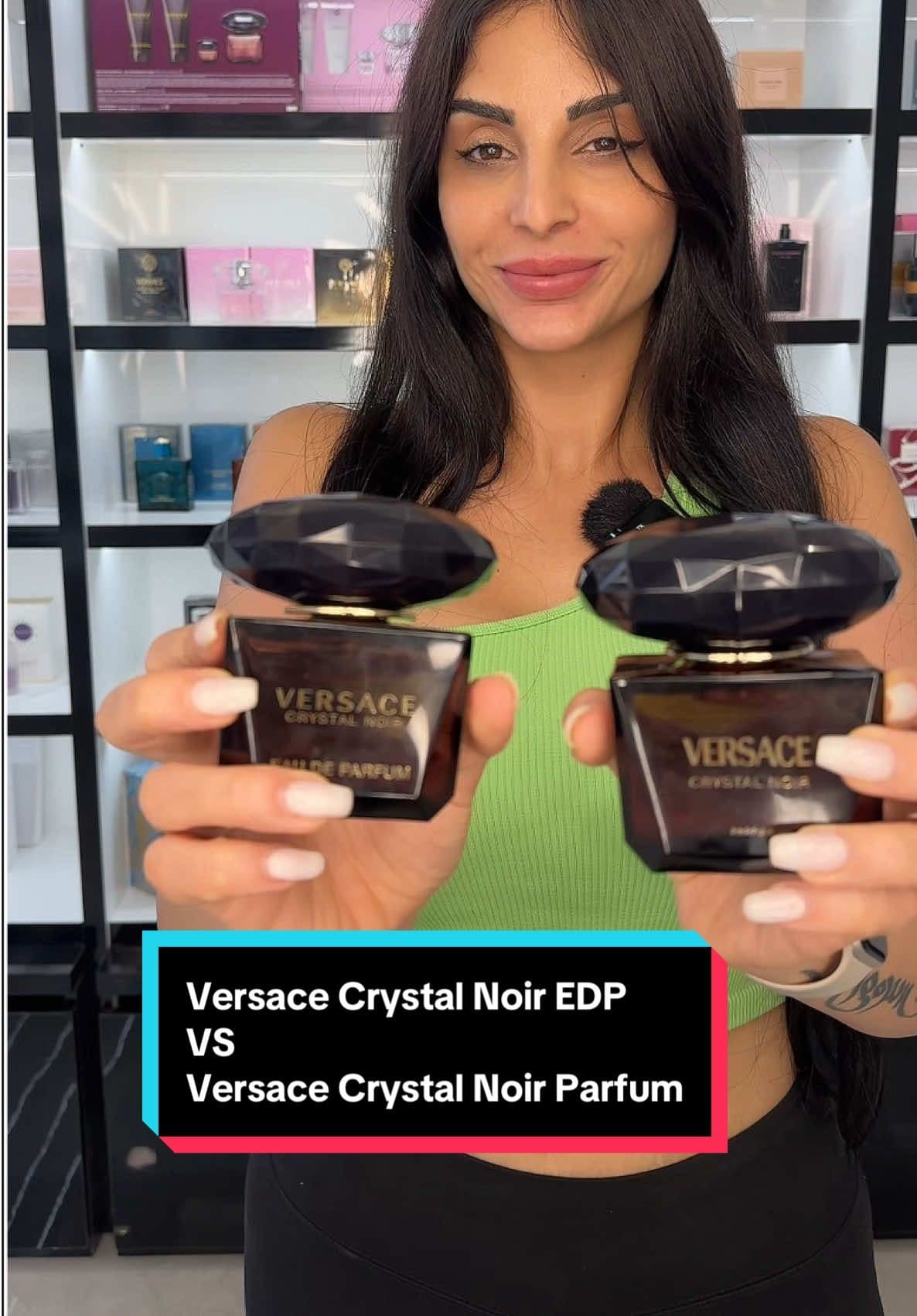 Versace Crystal Noir Eau de Parfum VS Versace Crystal Noir Parfum
