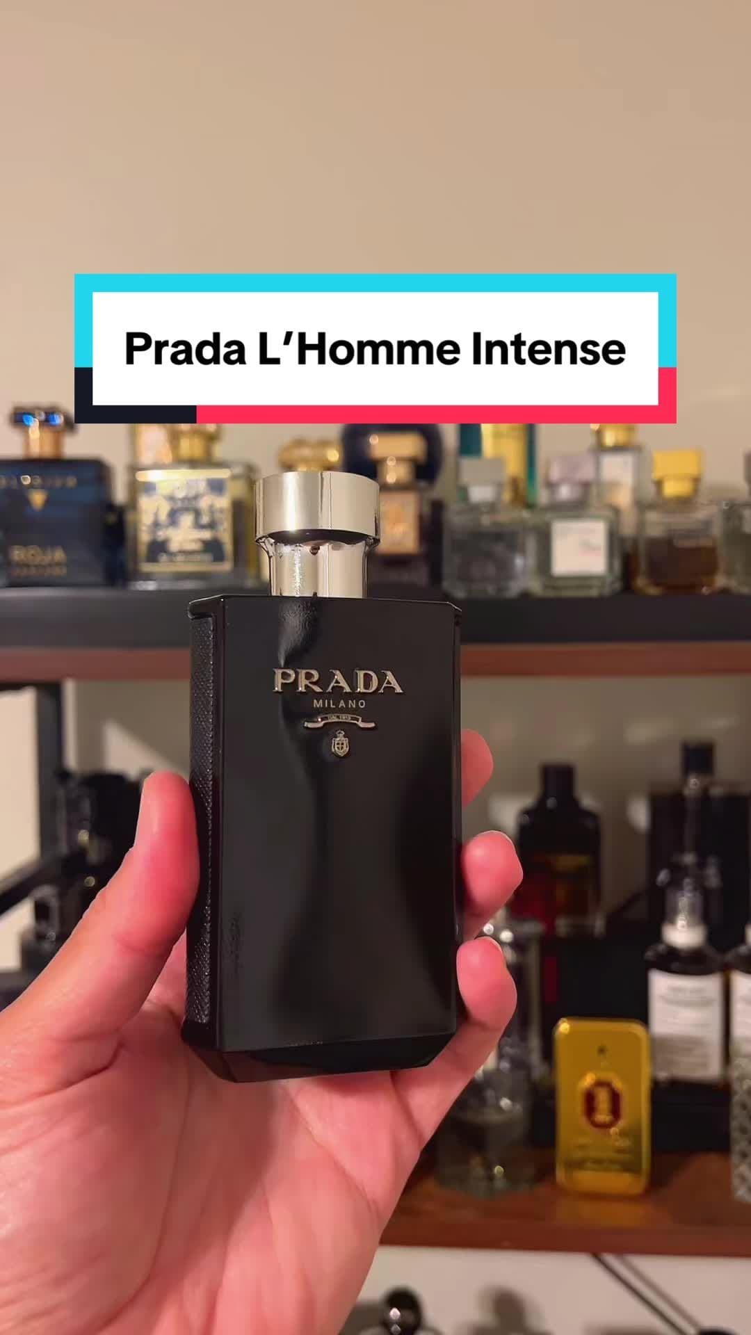 Prada L’Homme Intense is a professional, clean, iris and leather fragrance.  #prada #perfume #fragrancetiktok #fragrance #cologne  @pradabeauty @Prada 
