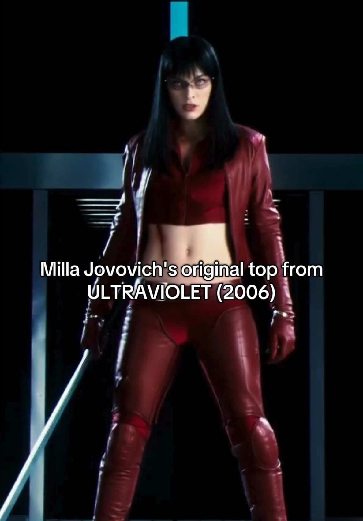 Milla Jovovich's original top from ULTRAVIOLET (2006). Now it's mine ❤️ #ultraviolet #millajovovich #filmprops #filmtok #behindthescene @Propstore 