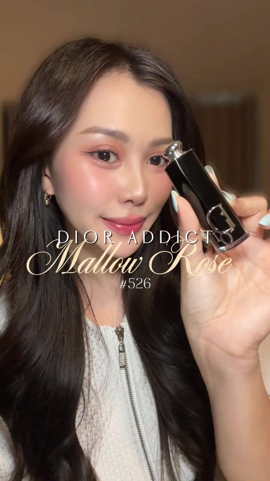 Soft pink vibes💌💓 - 526 Mallow Rose #dioraddict #dior #diorlipstick #รีวิวบิวตี้