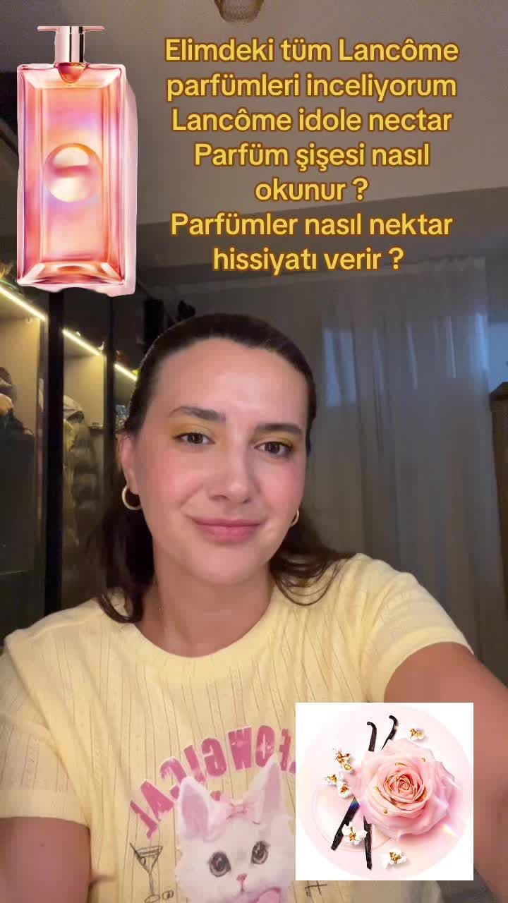 @Lancôme serisi hız kesmeden devam ediyor. Lancôme idole nectar ✨ markalar göründüğü için reklam* diyorum ancak reklam* yok işbirliği* yok ürünü kendim aldım.  #parfüm #parfümönerisi #idolenectar #parfümtiktok #parfüminceleme 