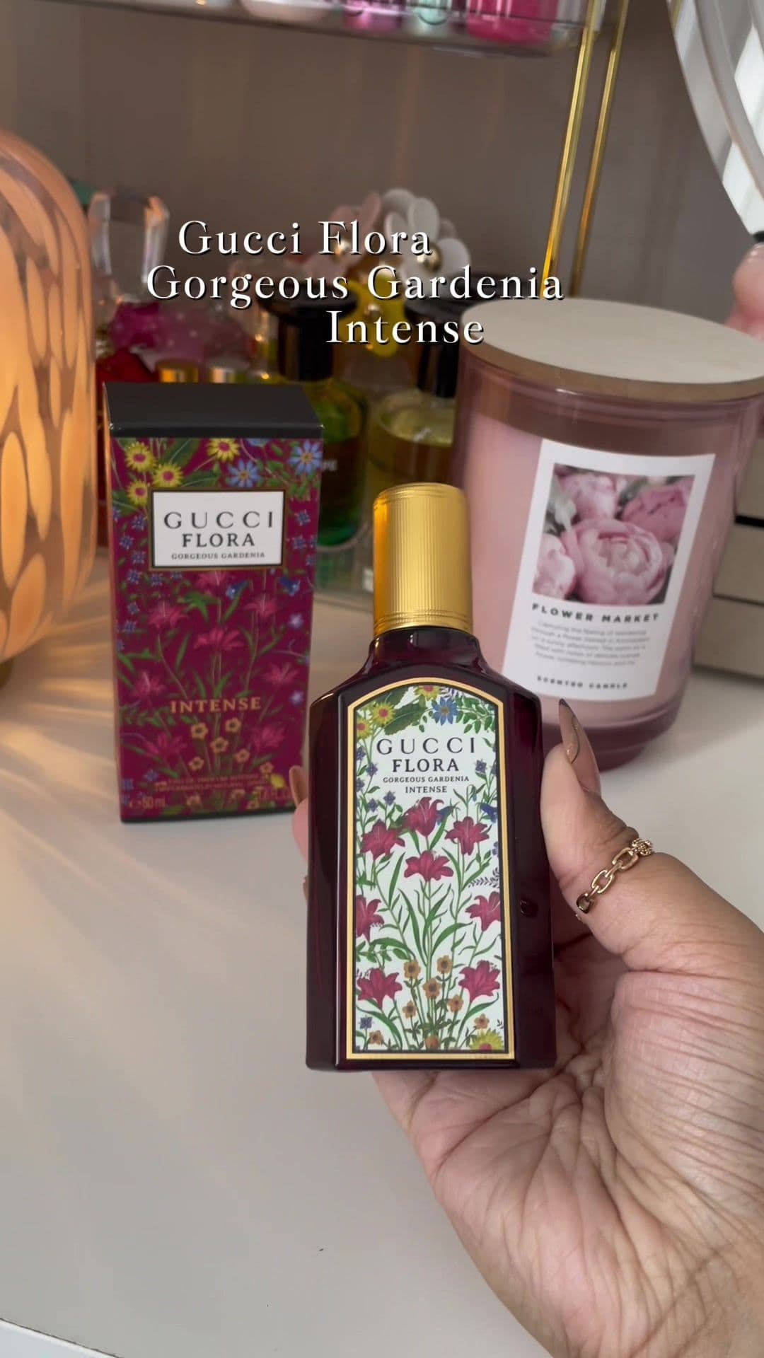 Gucci flora Gorgeous gardenia intense 🌺🌷🌸 #perfumetok #gucci #perfumes #viral #perfumecheck 