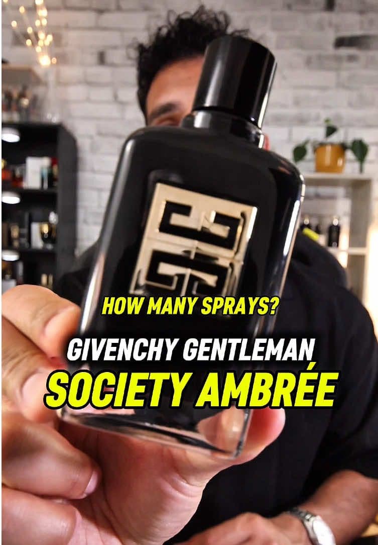 How To Spray Your Fragrance - Givenchy Gentleman Society Ambrée Perfume Review #fragrancetok #fragrancetiktok #colognetok #perfumetiktok #perfumetok 