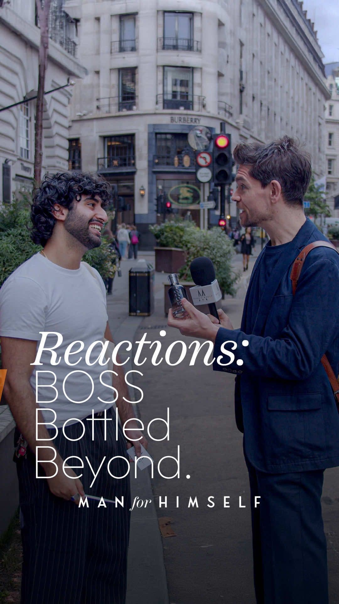 ad Blind-testing on the street: no bottle, no branding, just real reactions to the new BOSS Bottled Beyond. Ginger gives a bright, energising lift, while leather anchors it with warmth and depth. On the skin, the drydown feels refined, confident, and unmistakably @BOSS. #FragranceTikTok #PerfumeTok #MensFragrance #BossBottledBeyond #BOSSRecognizeBOSS @The Fragrance Shop 