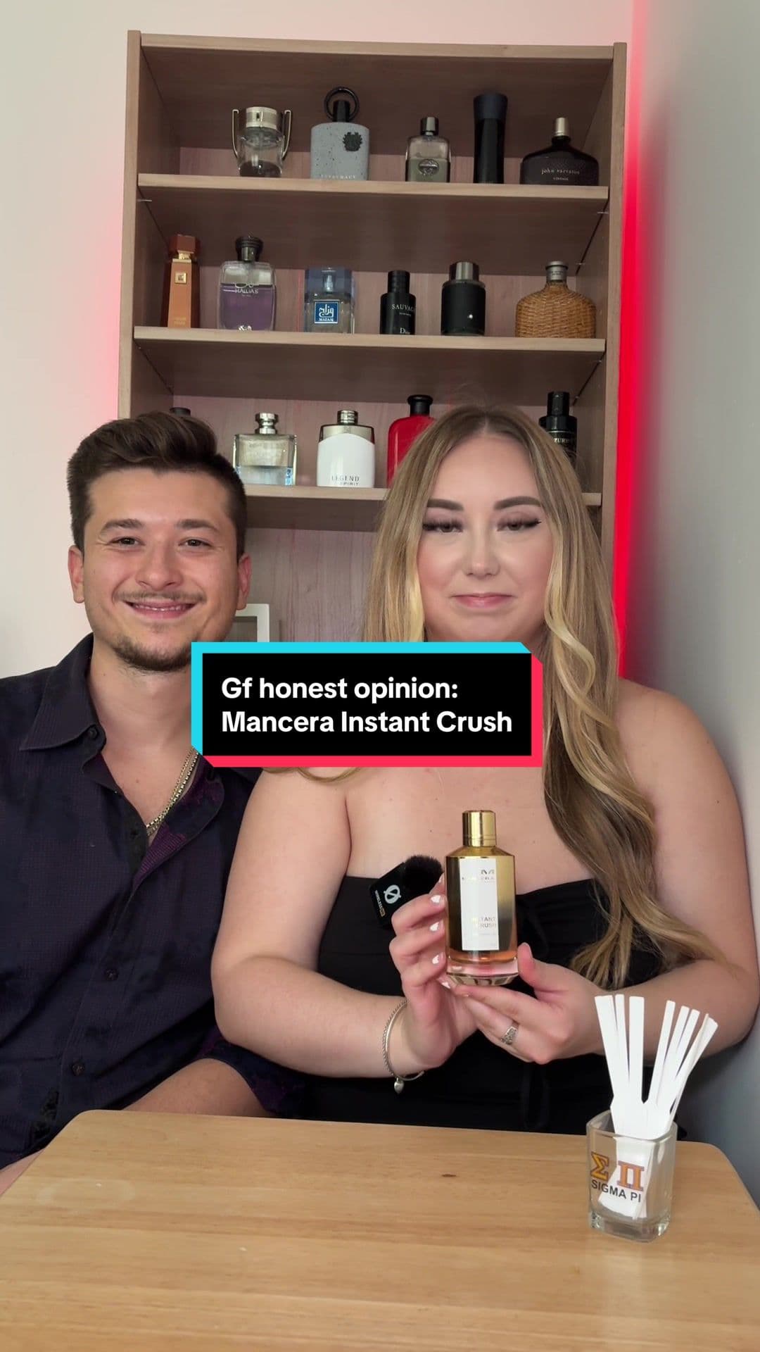 My gf honest opinion on Mancera Instant Crush… Although my gf isn’t the biggest fan. This cologne that smells like a luxury powerhouse – often compared to Baccarat Rouge 540. It opens sweet and spicy with saffron and citrus, then settles into creamy amber, vanilla, and woods. Super strong, long lasting, and a beast compliment getter that works best for nights out, dates, or when you want to stand out. #mens #cologne #fragrance #perfume #fragrancetok