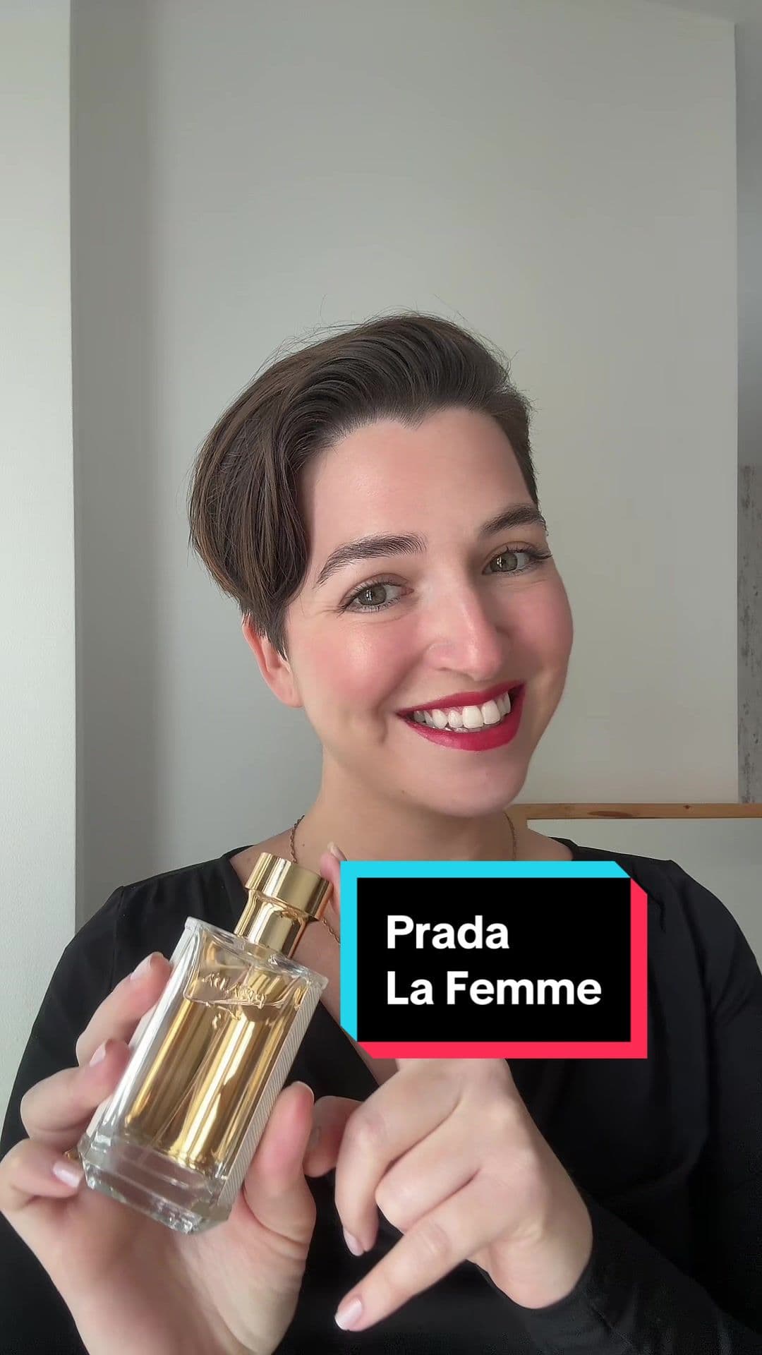 My scent of the day. Prada La Femme #perfumetok #vanillafragrance #fragranceoftheday #pradafragrances #lorealemployee 