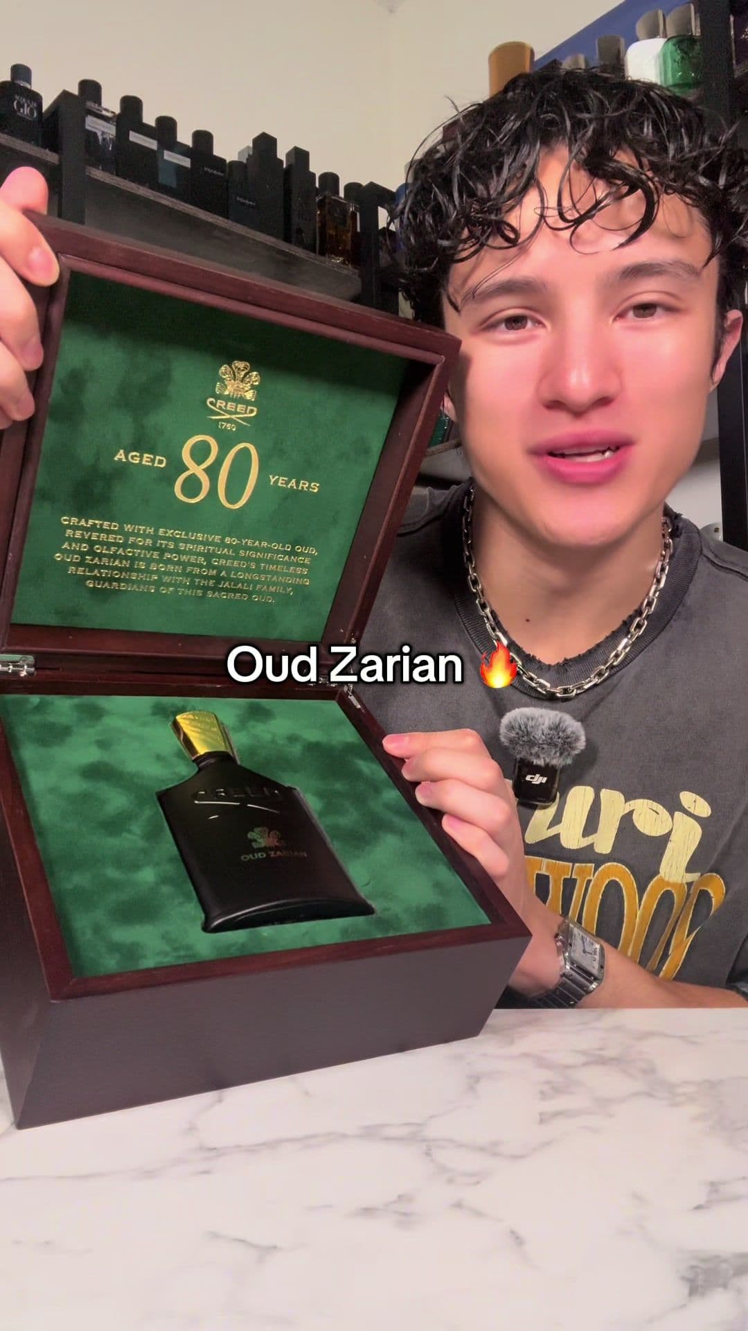 Unboxing The NEW CREED Oud Zarian ⭐️🪵 #fragrancetok #perfume #fragrance #creedaventus #oudzarian 