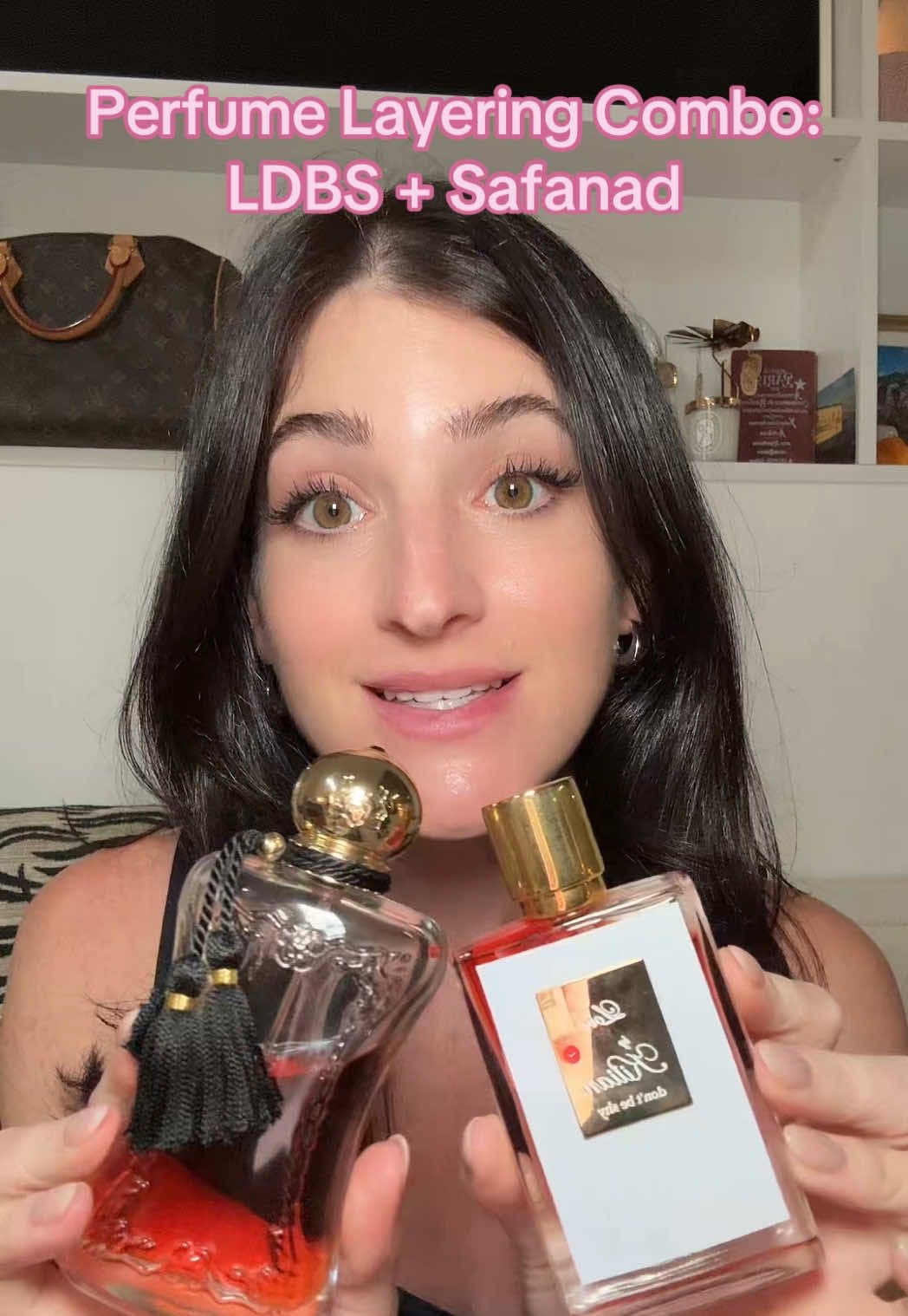 Réponse à @Fairyprincessforever finally did the CORRECT perfume layering combo you asked for!!! Safanad by @Parfums de Marly & Love Don’t Be Shy by @KILIAN PARIS 🤍 Orange blossom vanilla explosion! #perfumetok #fragrancetok #fragrance #perfume #layeringcombo 
