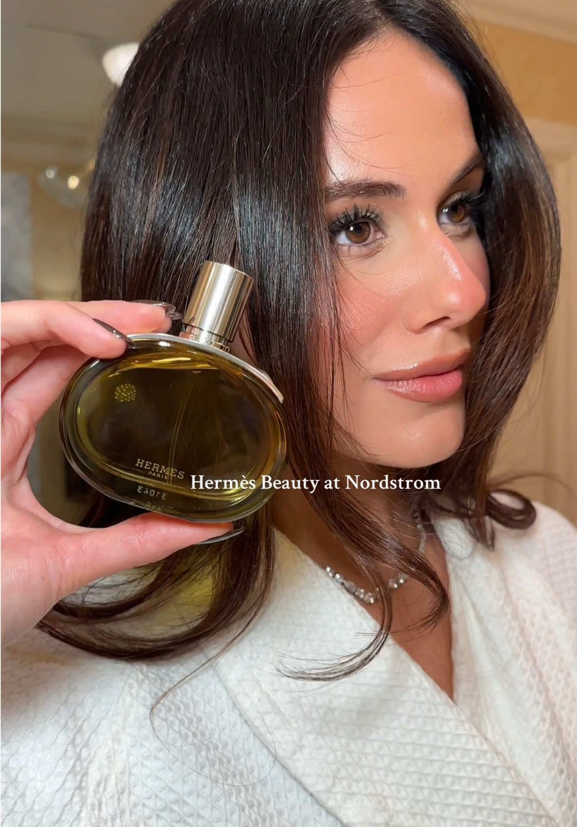 Finishing touches with Hermès beauty now available at @Nordstrom ✨ Ft the new Hermès Barénia Eau de Parfum Intense + Rouge Hermès Satin Lipstick in Beige Ébloui 🖤#NordstromPartner