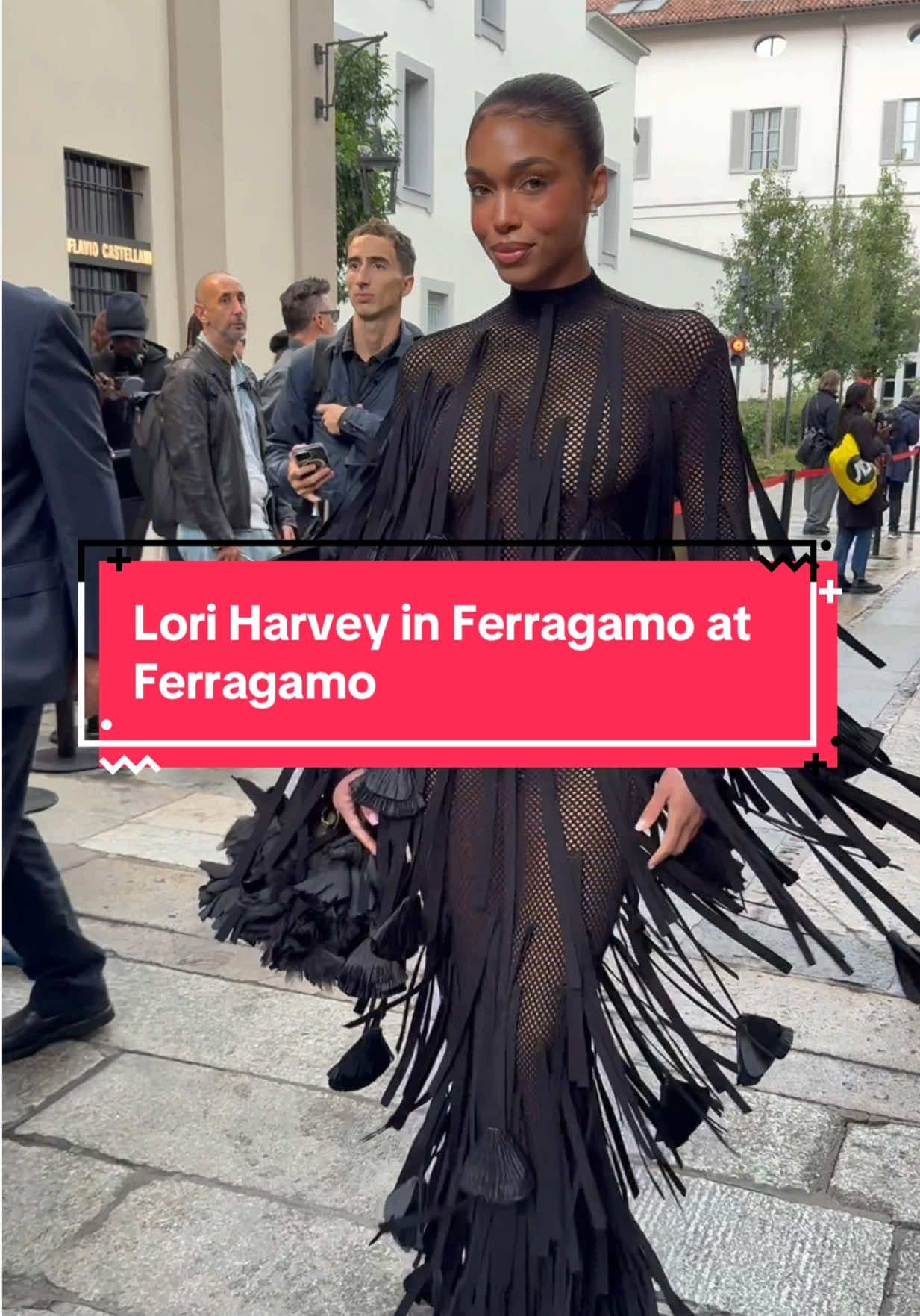 #milanfashionweek dispatch: @loriharvey spied @ferragamo in #ferragamo . Hot! Or Hmm..?  🎥 @therealnoigjeremy #loriharvey #loriharveyfbd #loriharveystyle