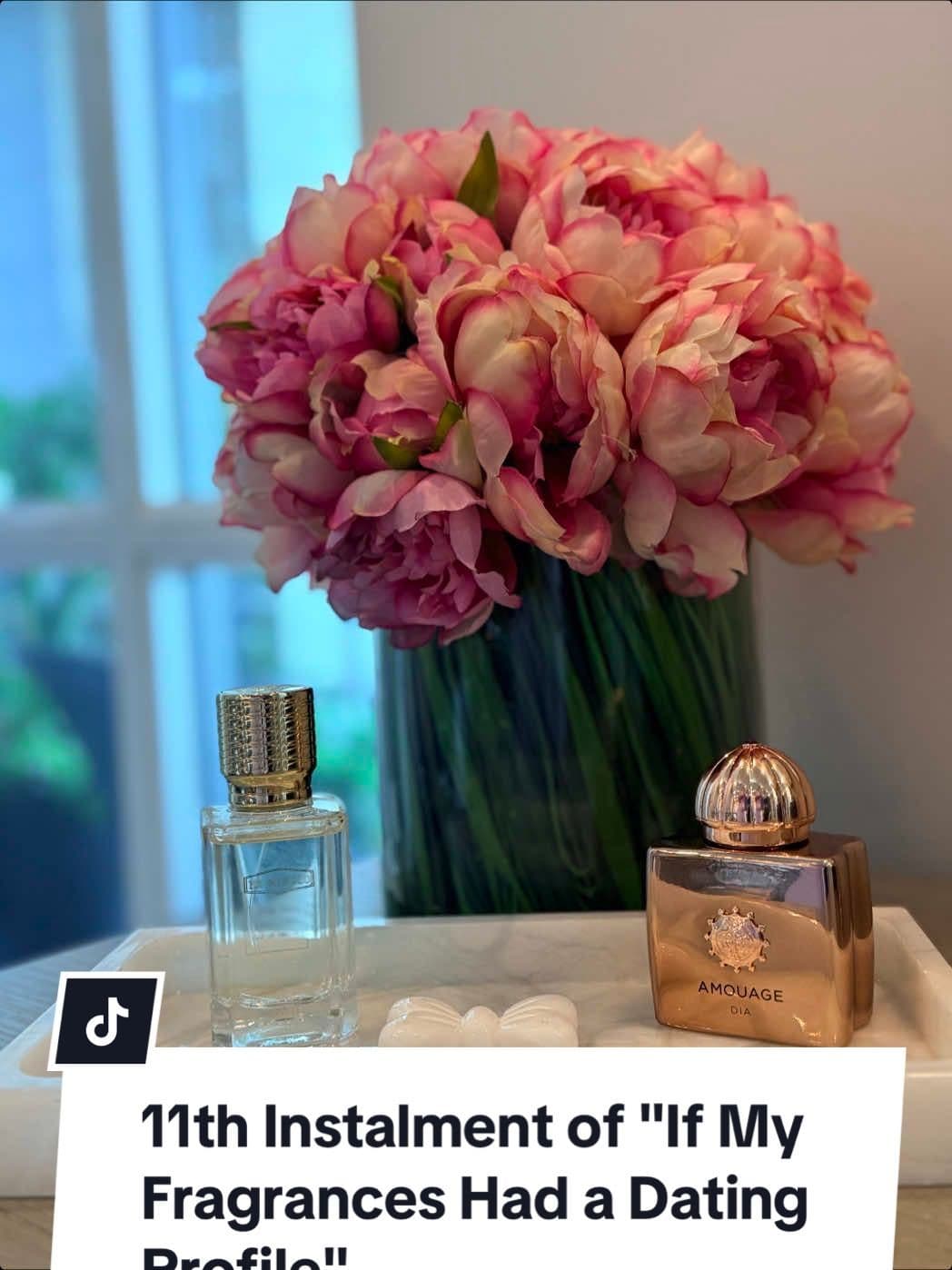 Dia Women 40 @AMOUAGE Think elegance bottled. She opens with a sparkling mix of aldehydes, bergamot, and green notes. Crisp, luminous, like morning light through silk curtains. The heart blooms with Turkish rose, peony, and peach blossom, softened by powdery orris and orange blossom. Then she settles into white musk, sandalwood, and a whisper of incense. Graceful, refined, quietly radiant. She doesn’t shout… she shimmers. Santal Call @exnihiloparis A fragrance that feels like slipping into cashmere. Creamy sandalwood takes center stage, wrapped in soft musks and a whisper of vanilla warmth. It’s smooth, cocooning, and effortlessly chic. The scent of quiet luxury and calm confidence. It doesn’t shout, it embraces.  #fragrancedatingprofiles  #fragrancereview  #Perfumetok  #amouage  #exnihilo 