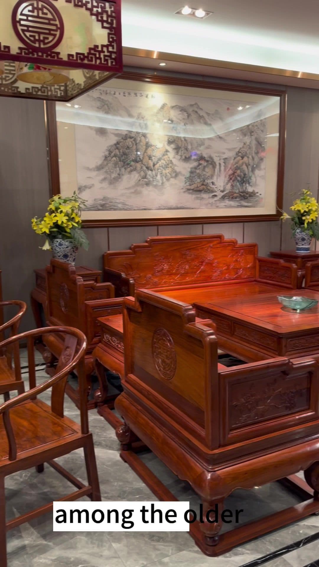 Wondering what traditional Chinese furniture looks like?  This is redwood — dense, heavy, and full of history. It’s very popular among the older generation, and it’s super expensive! A bed like this could cost 60k USD! #china #chineseculture #chinesetradition #chinesefurniture