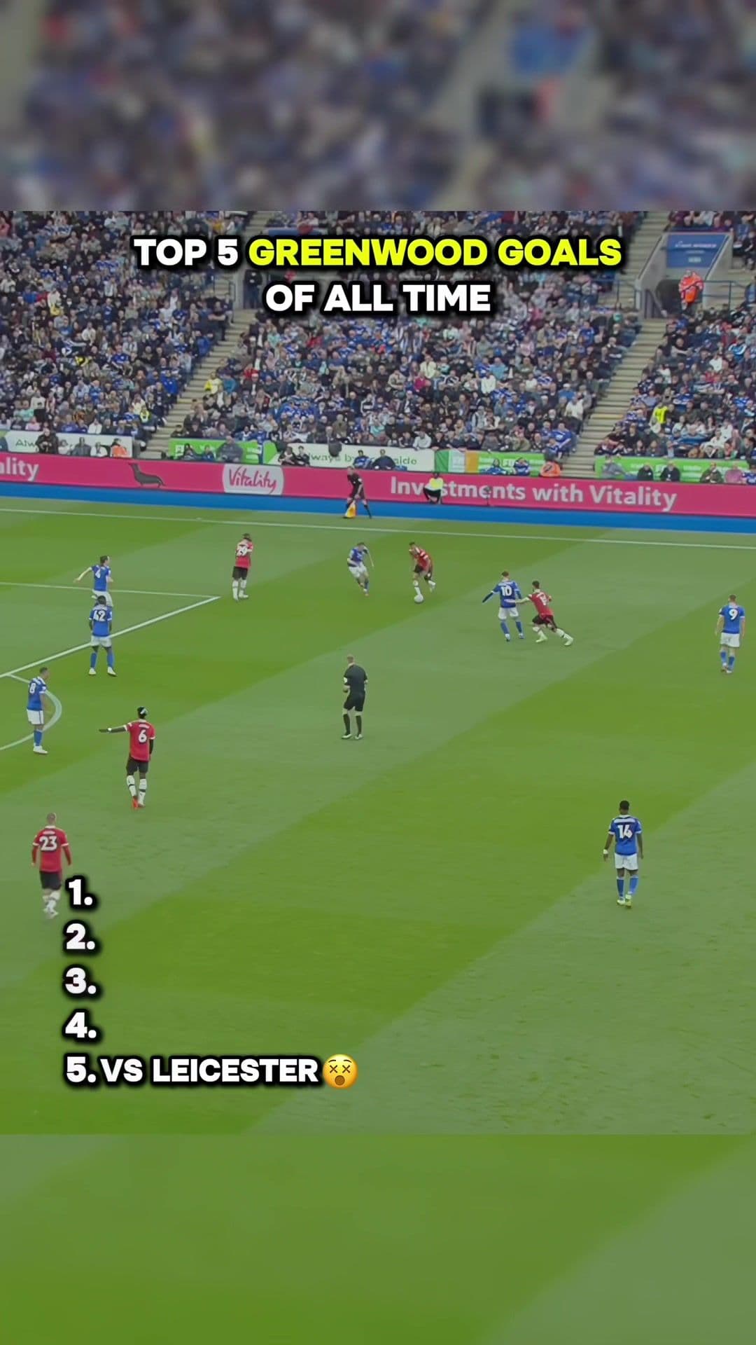 Top 5 Greenwood goals of all time. #top5 #greenwood #ukfootball #premierleague #footballvideo 