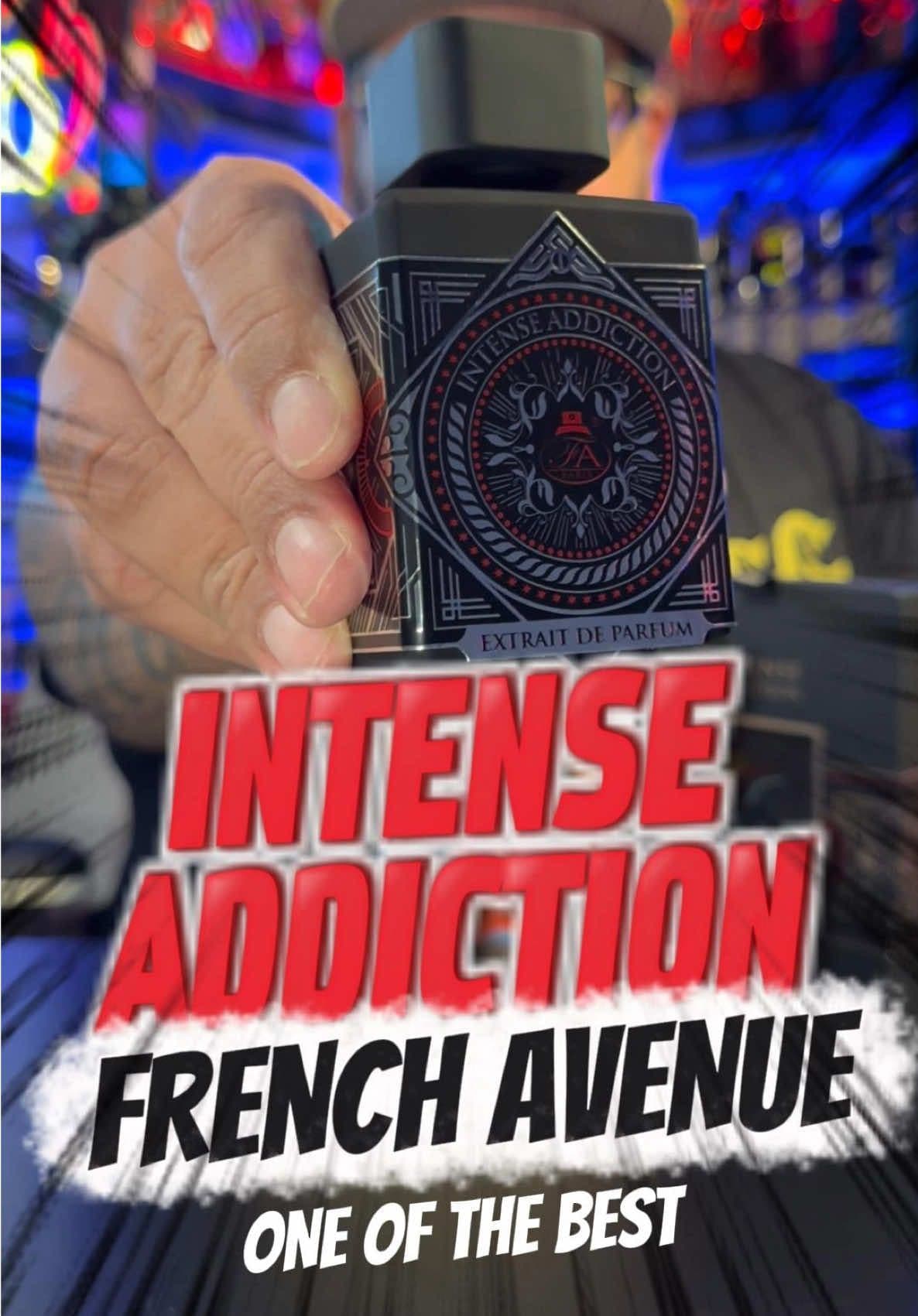 Intense Addiction by French Avenue is one of the best I’ve smelled. @Fragrance World #frenchavenue #intenseaddiction #cologne #fragrancetok #addictivevibration 