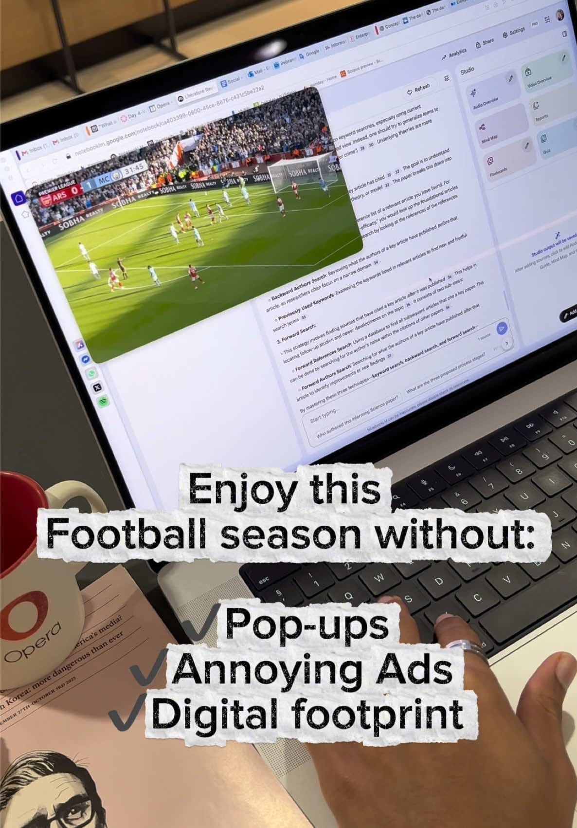 Wanna watch football this season?👀 Do it with Opera #operabrowser #foryou #football #championsleague 