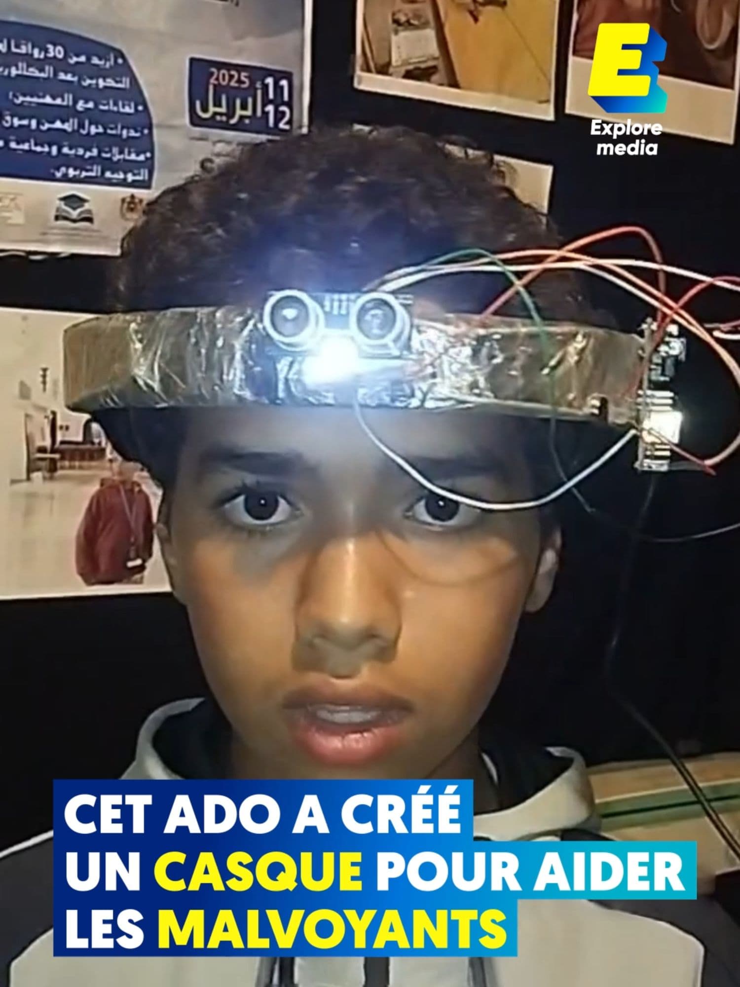 Cet ado a créé un casque pour aider les malvoyants 🧑🏻‍🦯  #apprendresurtiktok #learnontiktok #innovation #handicap #vue