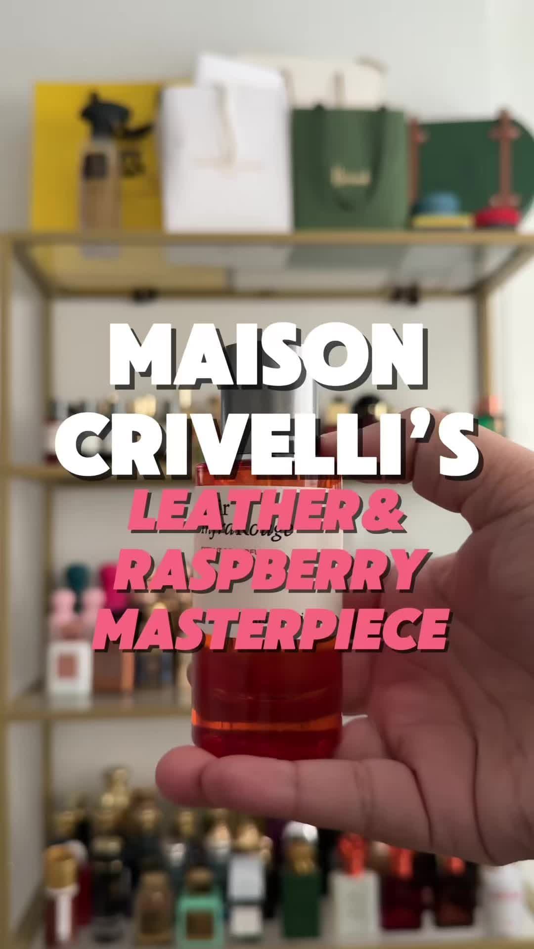 Leather, raspberry, perfection. Cuir Infrarouge is my favourite for a reason! Anyone else tried this? What’s your favourite from Maison Crivelli👀 @Maison Crivelli #fyp #Fragrancetok #perfumetok #fragrances #nichefragrance 