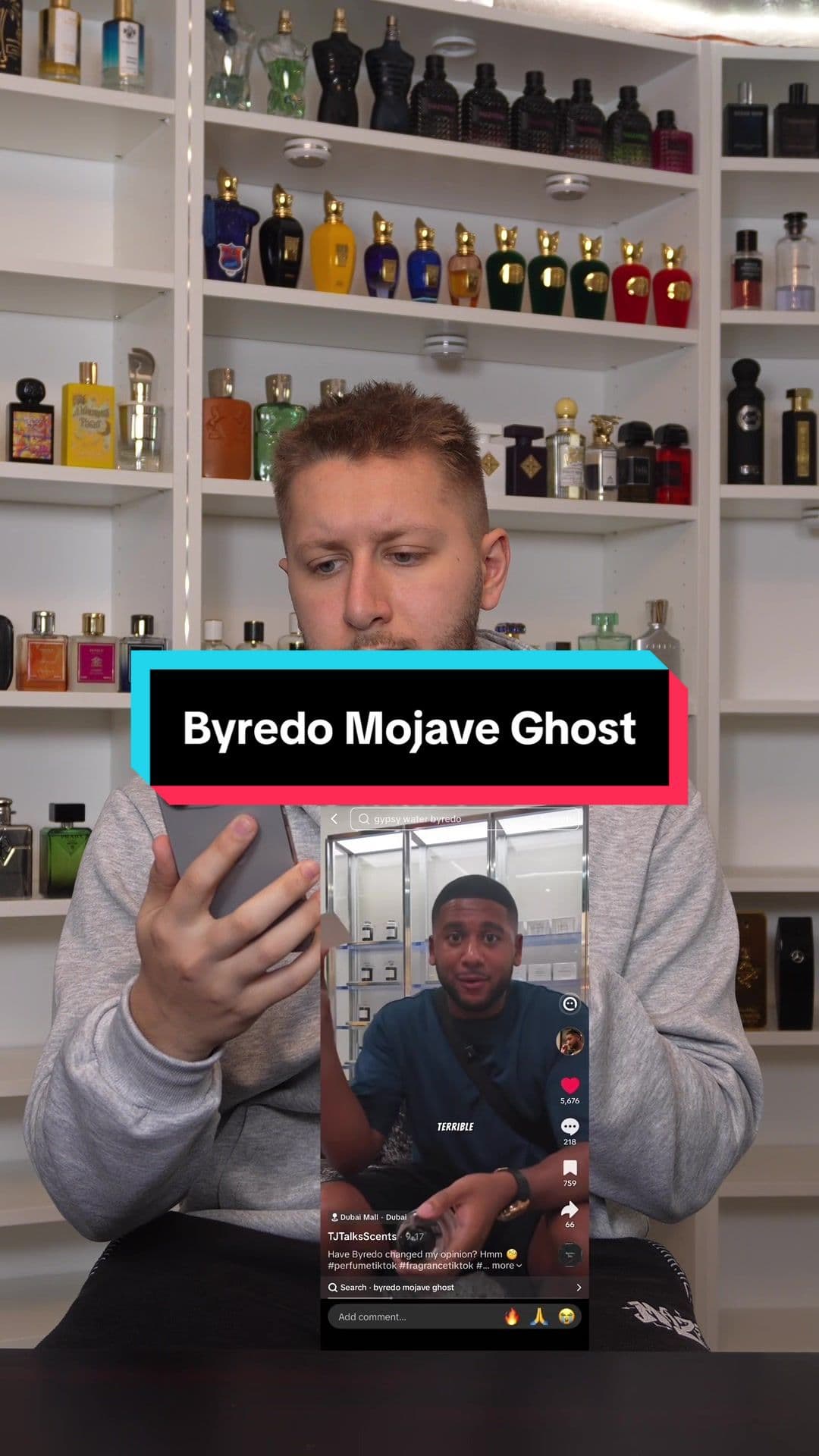 Blind Buy Unboxing Byredo Mojave Ghost 🫣 #fragrance #cologne #perfume #fragrancetok #byredo 