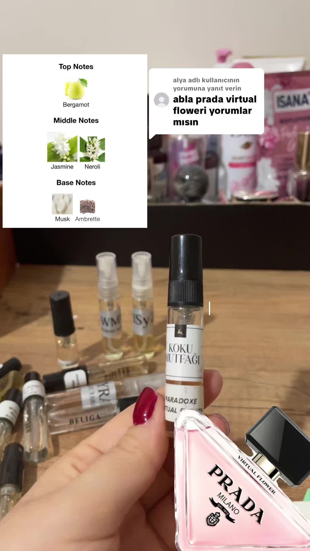 @alya adlı kullanıcıya yanıt veriliyor umarım faydalı olmuştur🤍 @Koku Mutfağı reklam yok • #keşfet #virtualflower #kokumutfağı #paradoxe #pradaparadoxe #pradaparadoxevirtualflower #keşfet #fyp #seniniçin #parfüm #sabunsuparfümler #keşfetim #parfümkoleksiyonu 