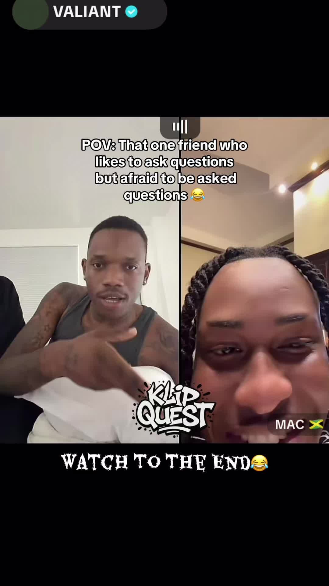 Hot seat?😂#fyp #klipquest #viral #valiant #djmac 