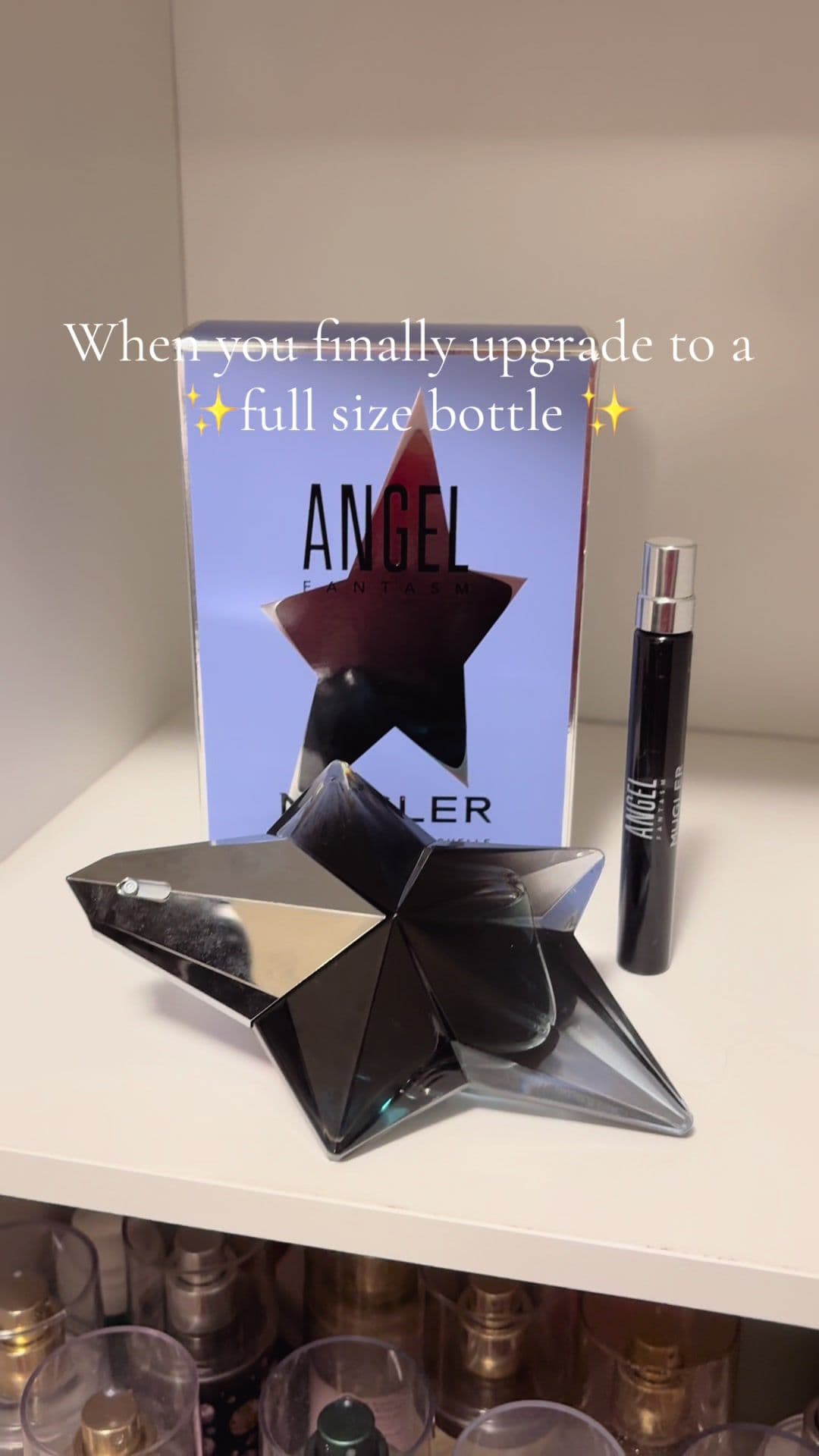 Bought the travels size this summer and had to get the full size for this winter😇 Perfume is Angel Fantasm by Mugler @Mugler #perfume #fragrancetiktok #fragrance #perfumecanada  